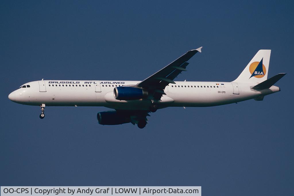 OO-CPS, 1996 Airbus A321-131 C/N 591, Brussel International Airways A321-100