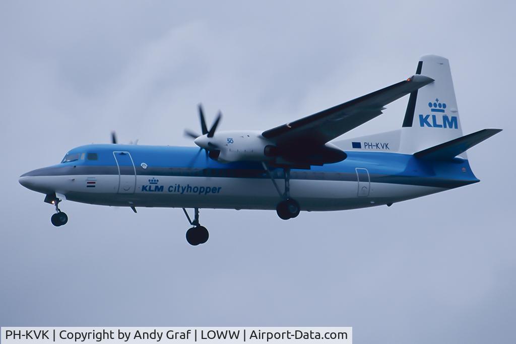 PH-KVK, 1991 Fokker 50 C/N 20219, KLM Fokker50