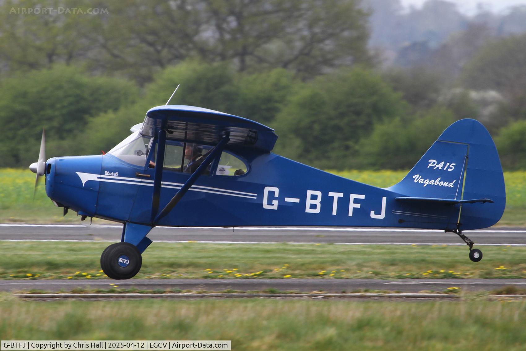 G-BTFJ, 1948 Piper PA-15 Vagabond Vagabond C/N 15-159, Vintage Piper fly in, Sleap