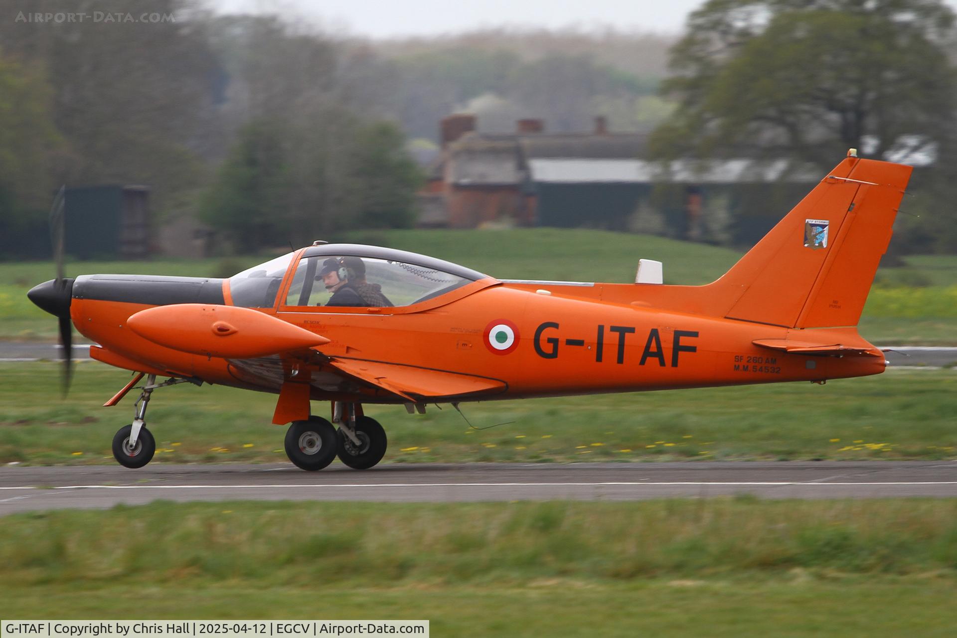 G-ITAF, 1983 SIAI-Marchetti SF-260AM C/N 40-013/690, Vintage Piper fly in, Sleap
