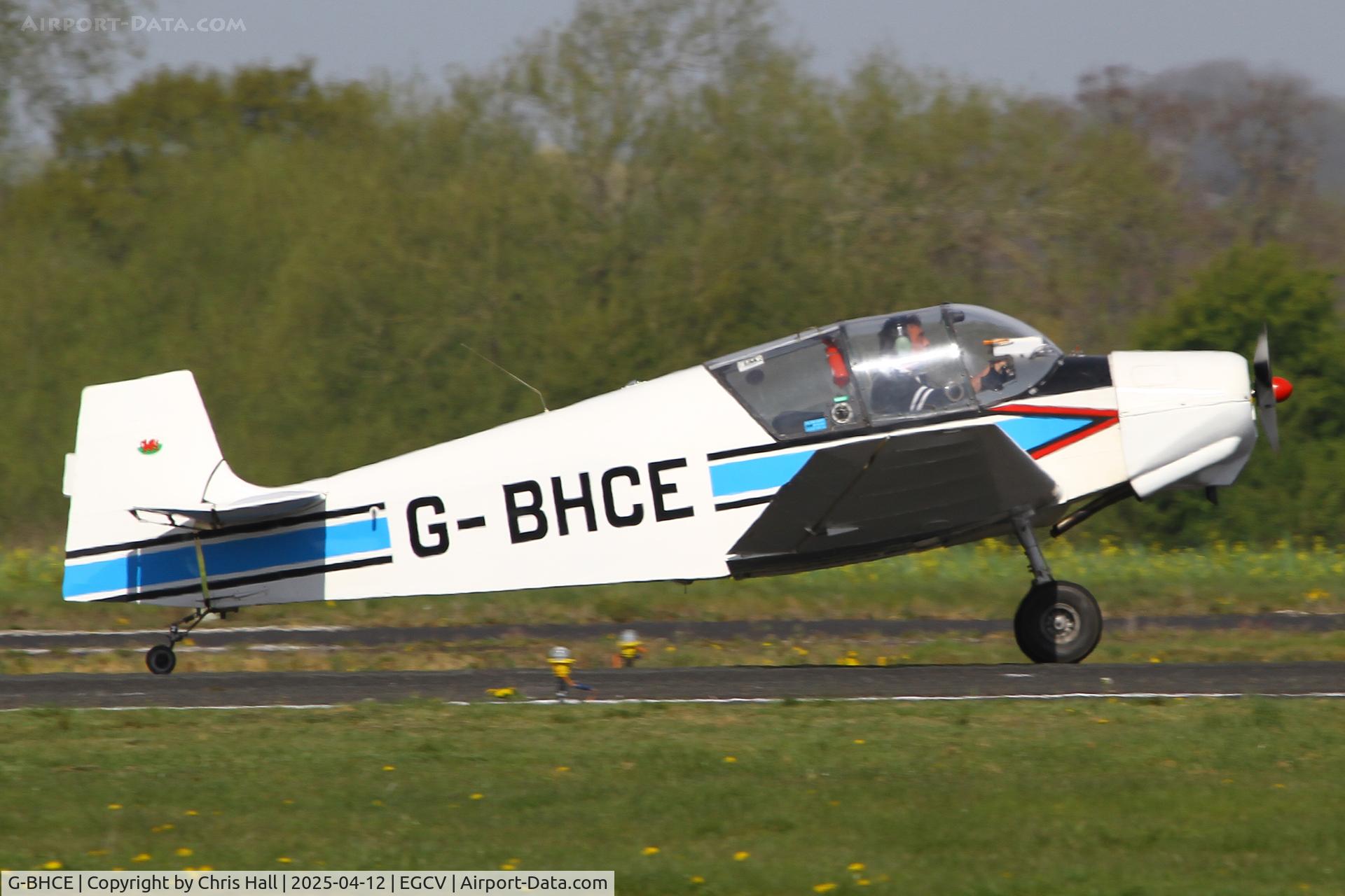 G-BHCE, 1956 Jodel D-117A C/N 381, Vintage Piper fly in, Sleap