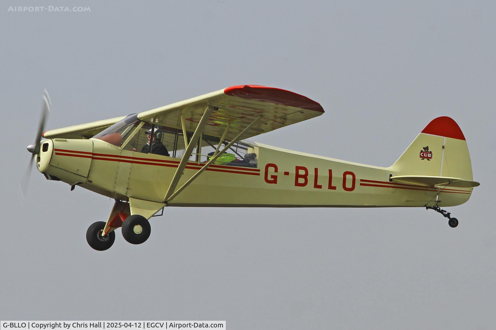 G-BLLO, 1953 Piper L-18C Super Cub (PA-18-95) C/N 18-3099, Vintage Piper fly in, Sleap