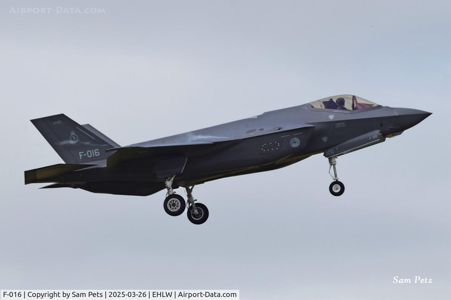F-016, Lockheed Martin F-35A Lightning II C/N AN-16, Landing at Leeuwarden.