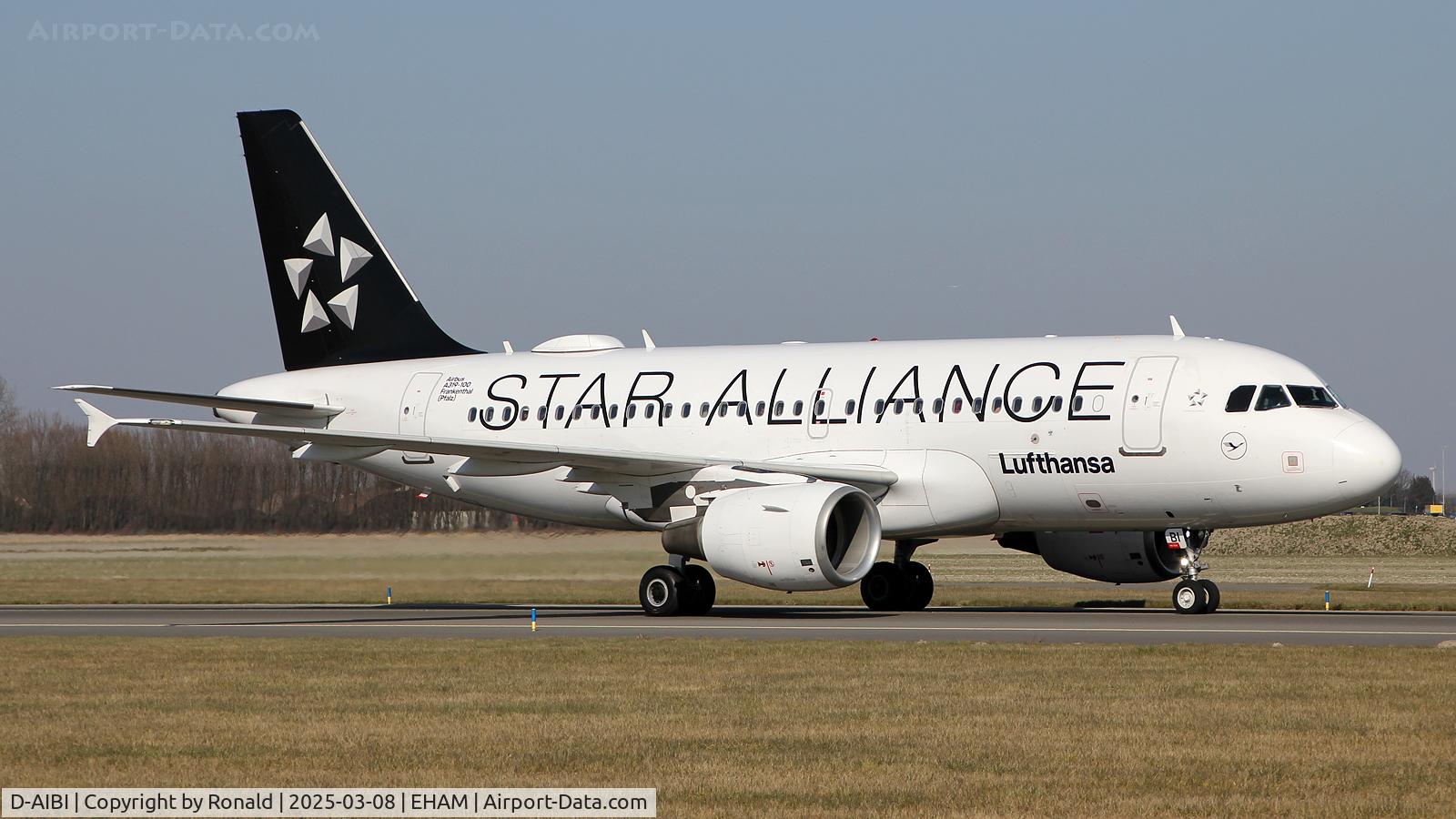 D-AIBI, 2012 Airbus A319-112 C/N 5284, at eham