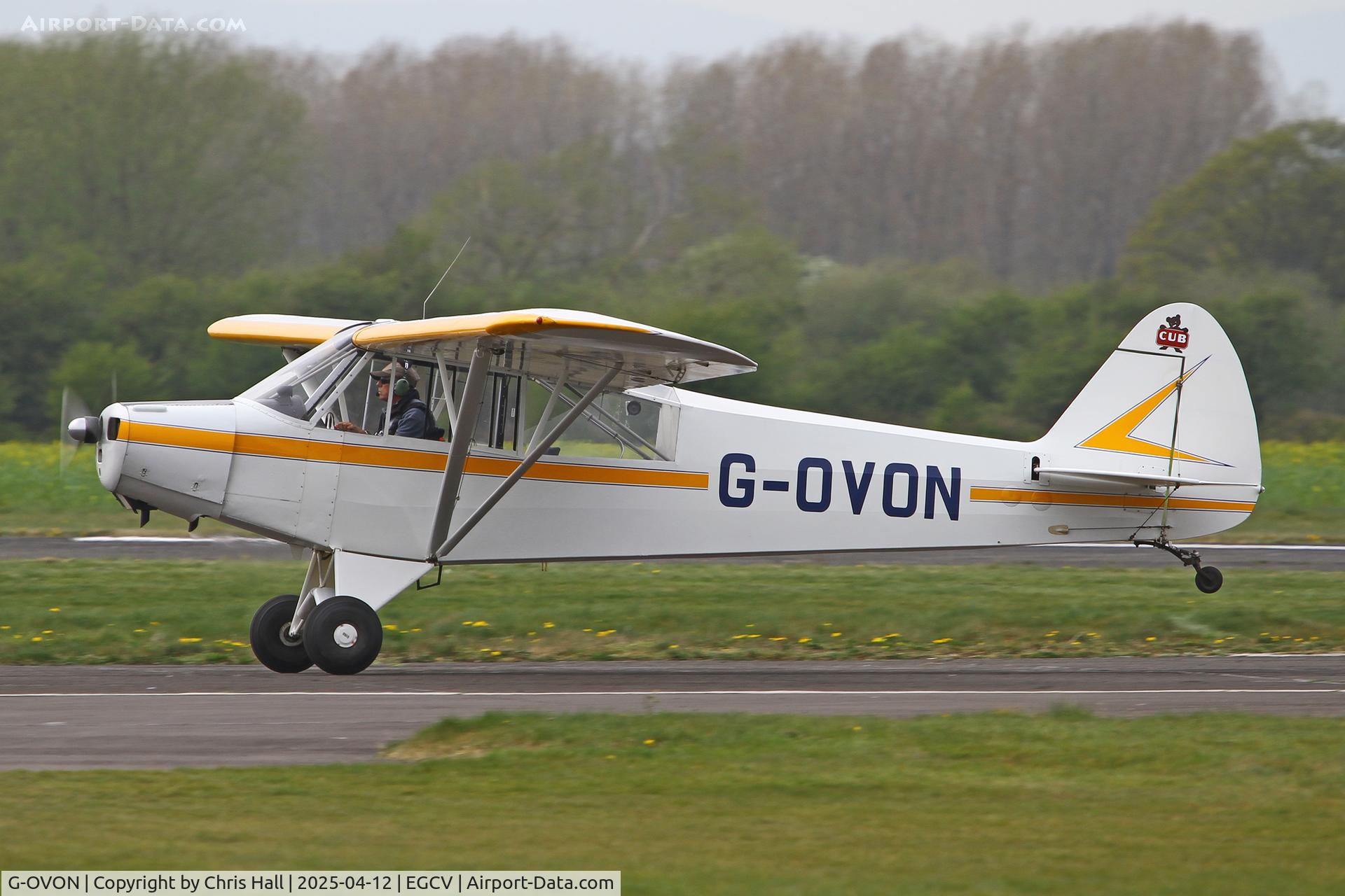 G-OVON, 1952 Piper L-18C Super Cub C/N 18-1596, Vintage Piper fly in, Sleap