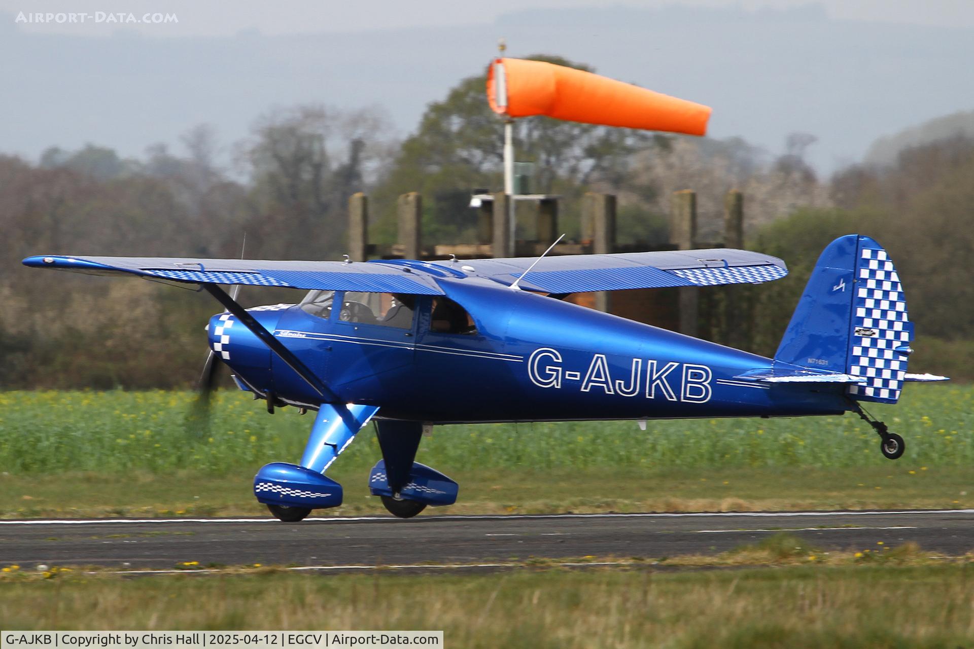G-AJKB, 1946 Luscombe 8E Silvaire C/N 3058, Vintage Piper fly in, Sleap