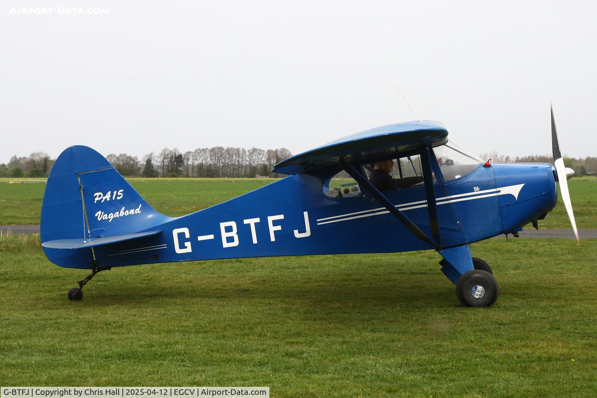 G-BTFJ, 1948 Piper PA-15 Vagabond Vagabond C/N 15-159, Vintage Piper fly in, Sleap