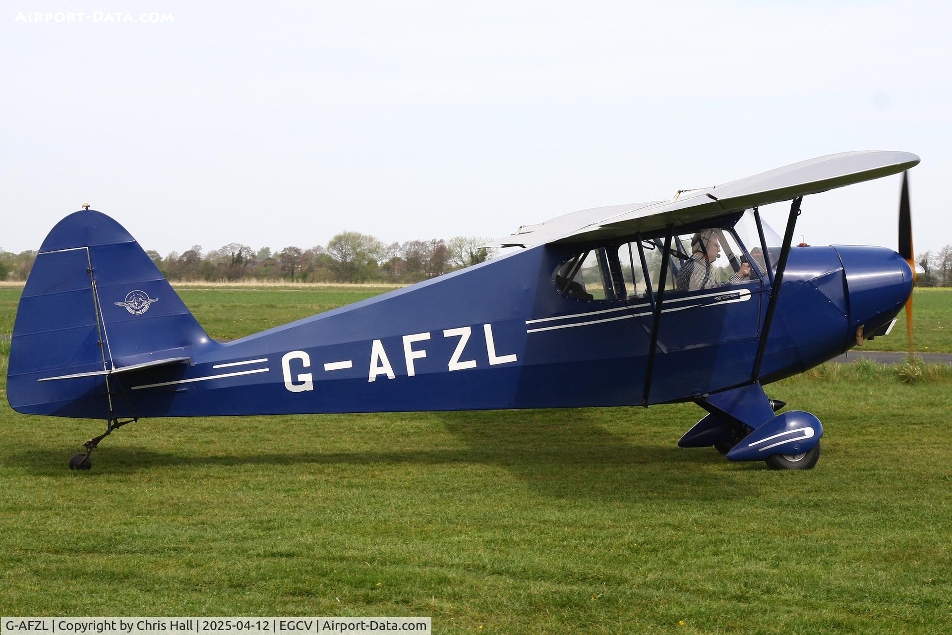 G-AFZL, 1939 Porterfield CP-50 Collegiate C/N 581, Vintage Piper fly in, Sleap
