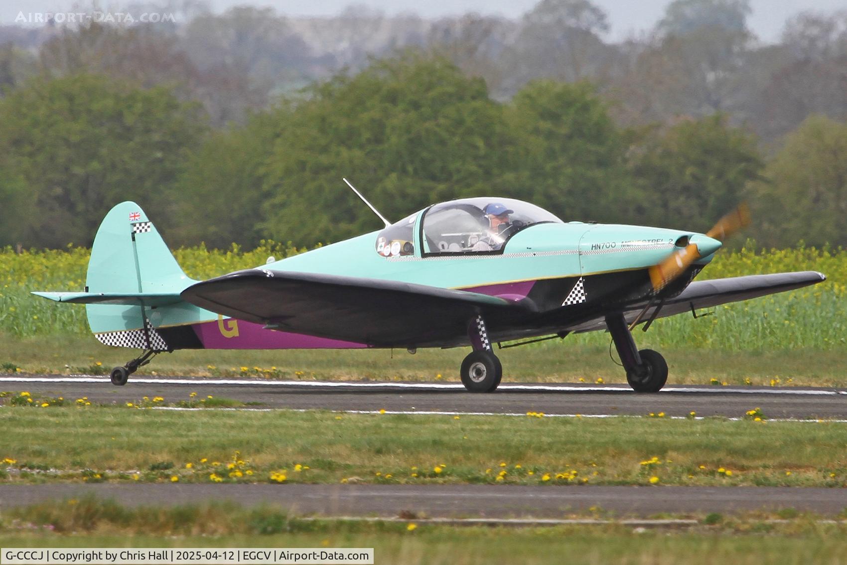 G-CCCJ, 2003 Nicollier HN-700 Menestrel II C/N PFA 217-13707, Vintage Piper fly in, Sleap