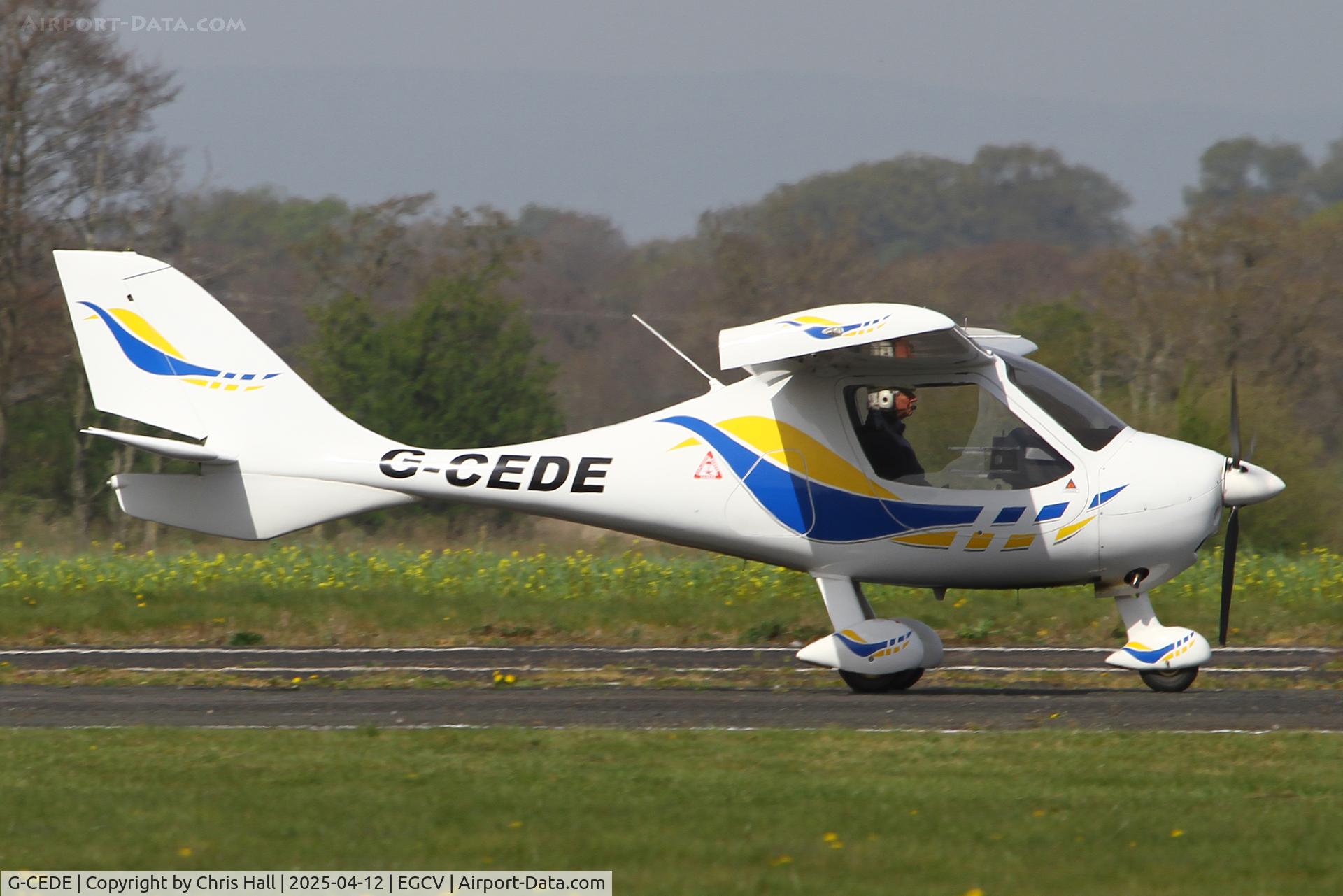 G-CEDE, 2006 Flight Design CTSW C/N 8212, Vintage Piper fly in, Sleap