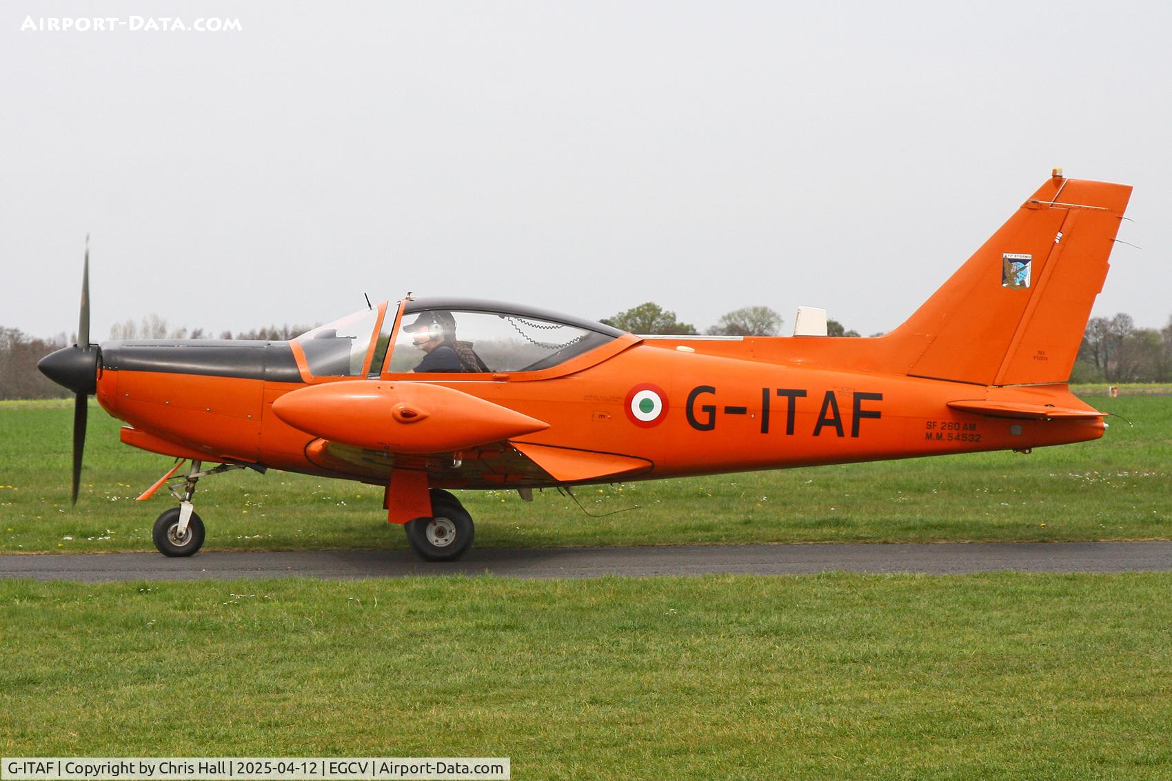 G-ITAF, 1983 SIAI-Marchetti SF-260AM C/N 40-013/690, Vintage Piper fly in, Sleap