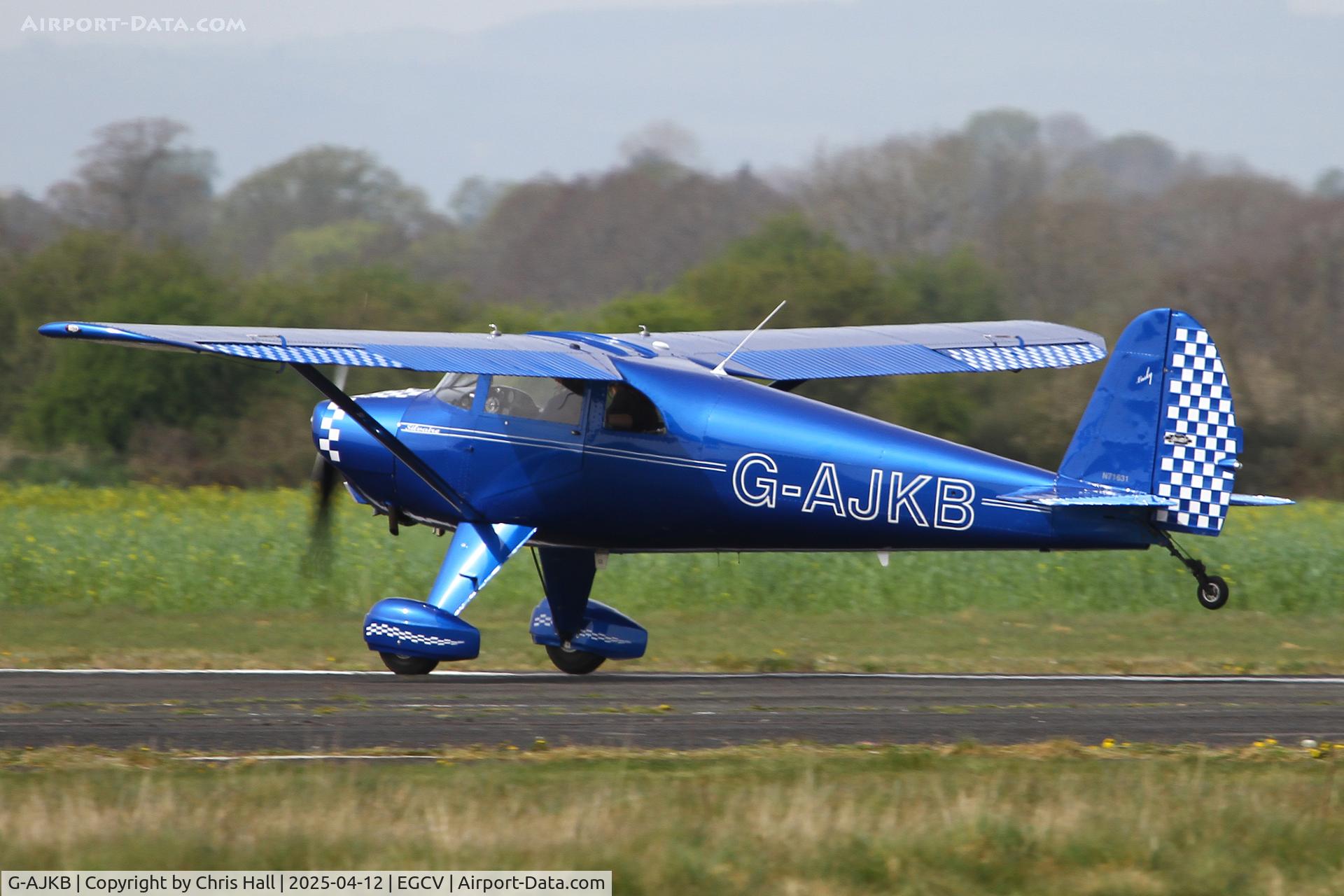 G-AJKB, 1946 Luscombe 8E Silvaire C/N 3058, Vintage Piper fly in, Sleap