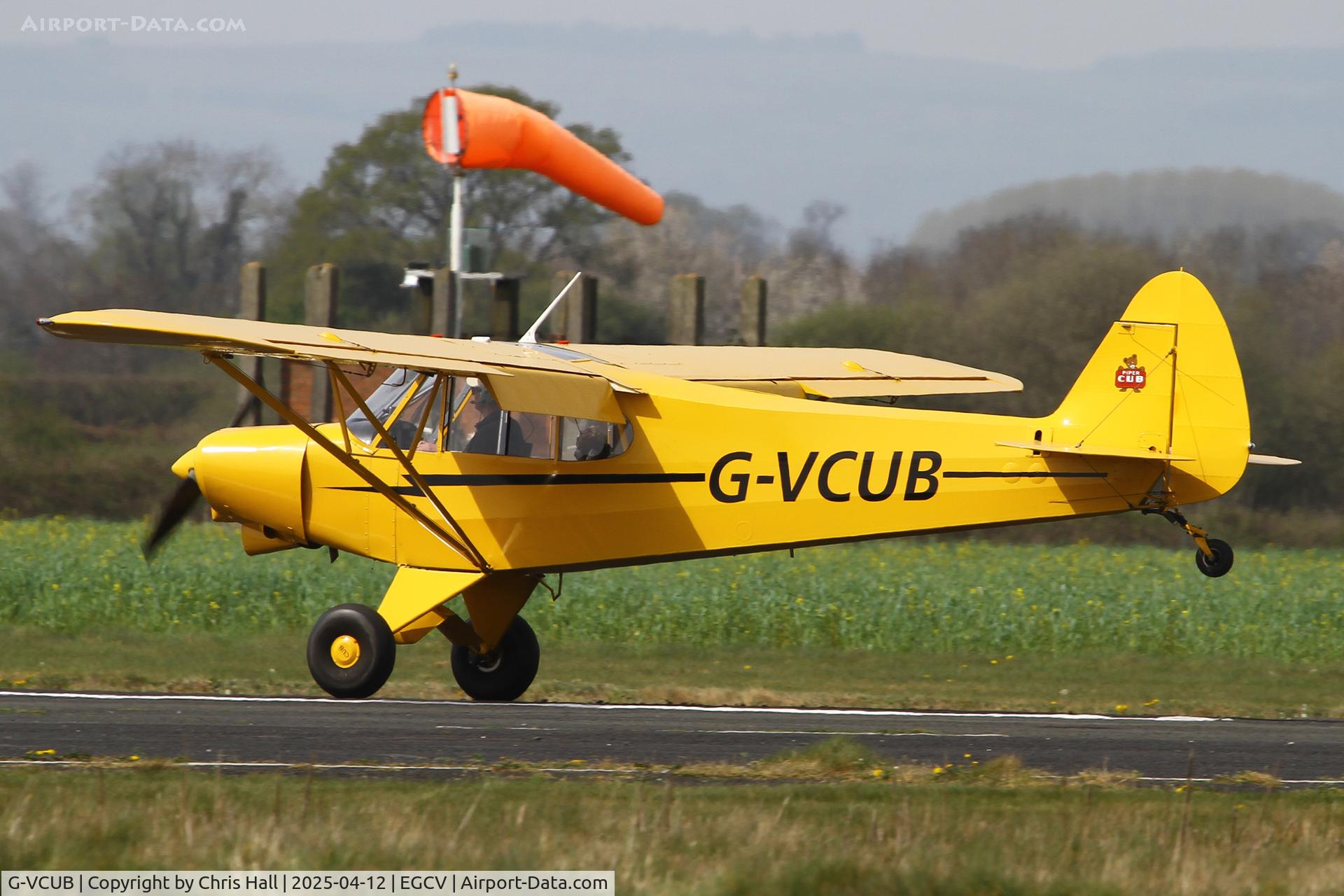 G-VCUB, 1976 Piper PA-18-150 Super Cub Super Cub C/N 18-7609021, Vintage Piper fly in, Sleap