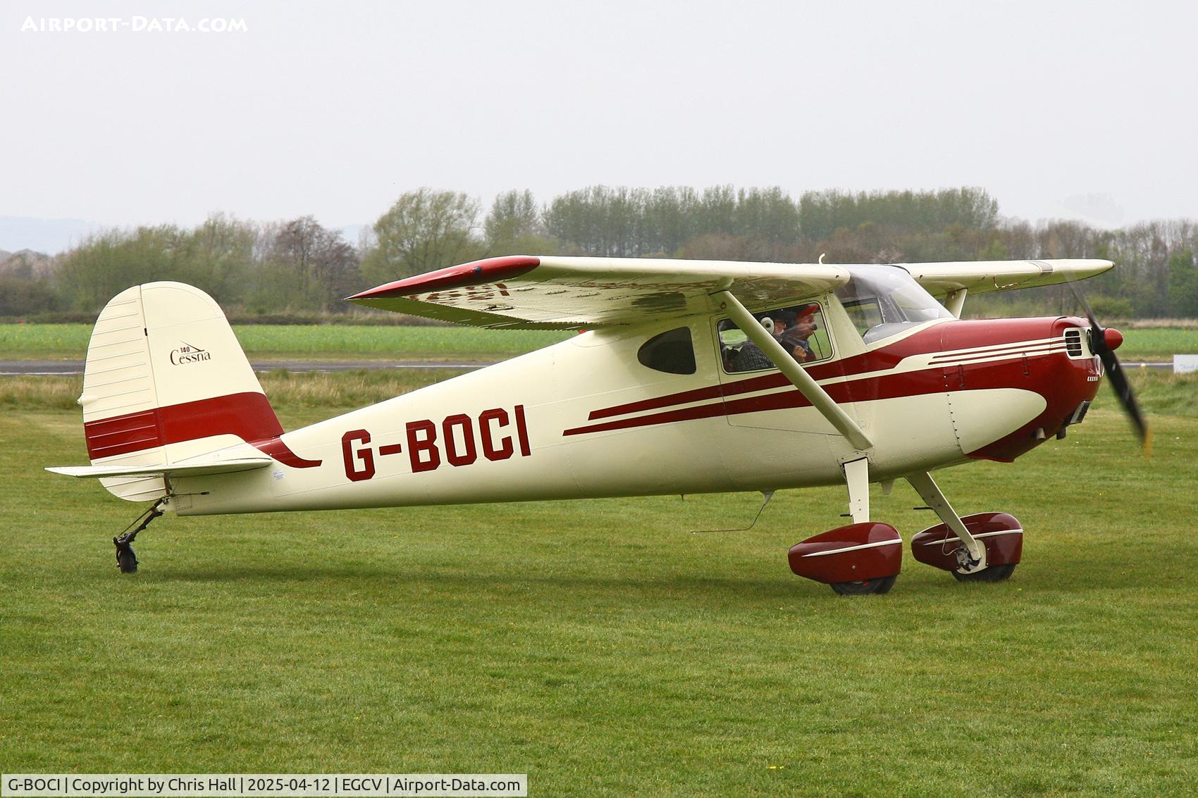 G-BOCI, 1950 Cessna 140A C/N 15497, Vintage Piper fly in, Sleap
