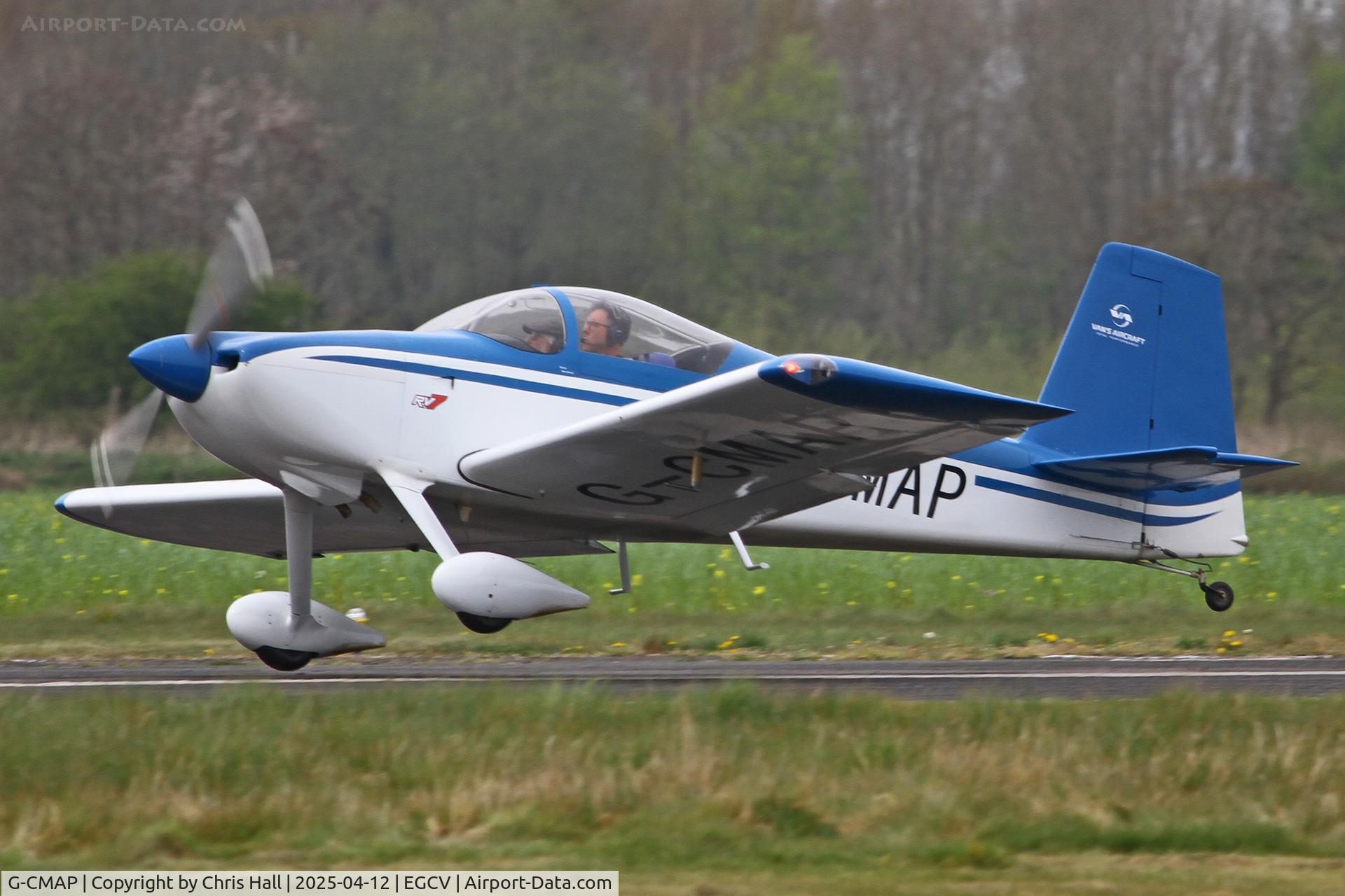 G-CMAP, 2021 Vans RV-7 C/N LAA 323-15449, Vintage Piper fly in, Sleap