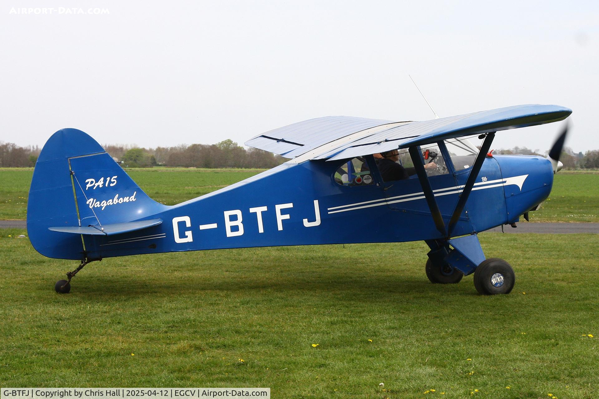 G-BTFJ, 1948 Piper PA-15 Vagabond Vagabond C/N 15-159, Vintage Piper fly in, Sleap