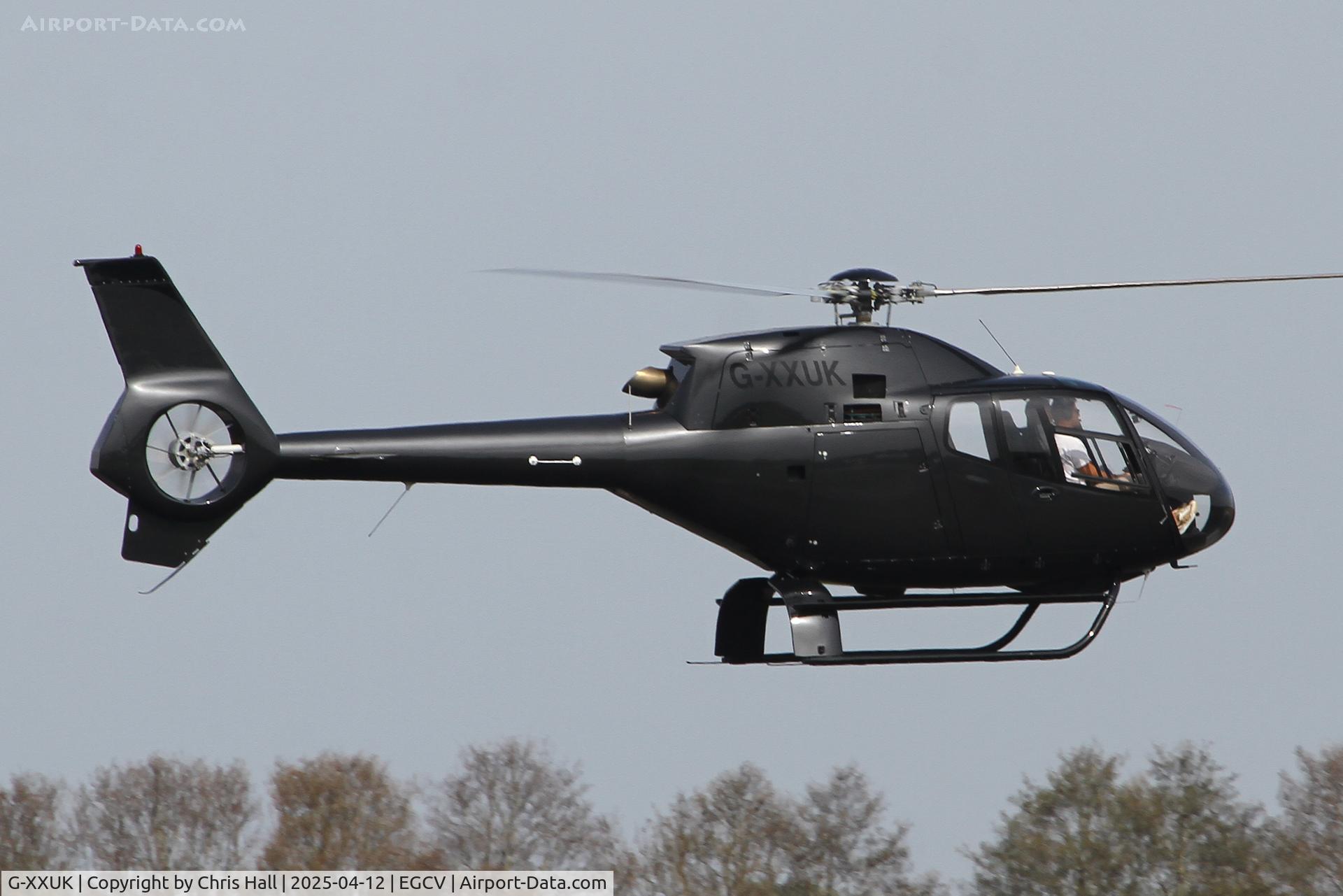 G-XXUK, 1999 Eurocopter EC-120B Colibri C/N 1073, Vintage Piper fly in, Sleap