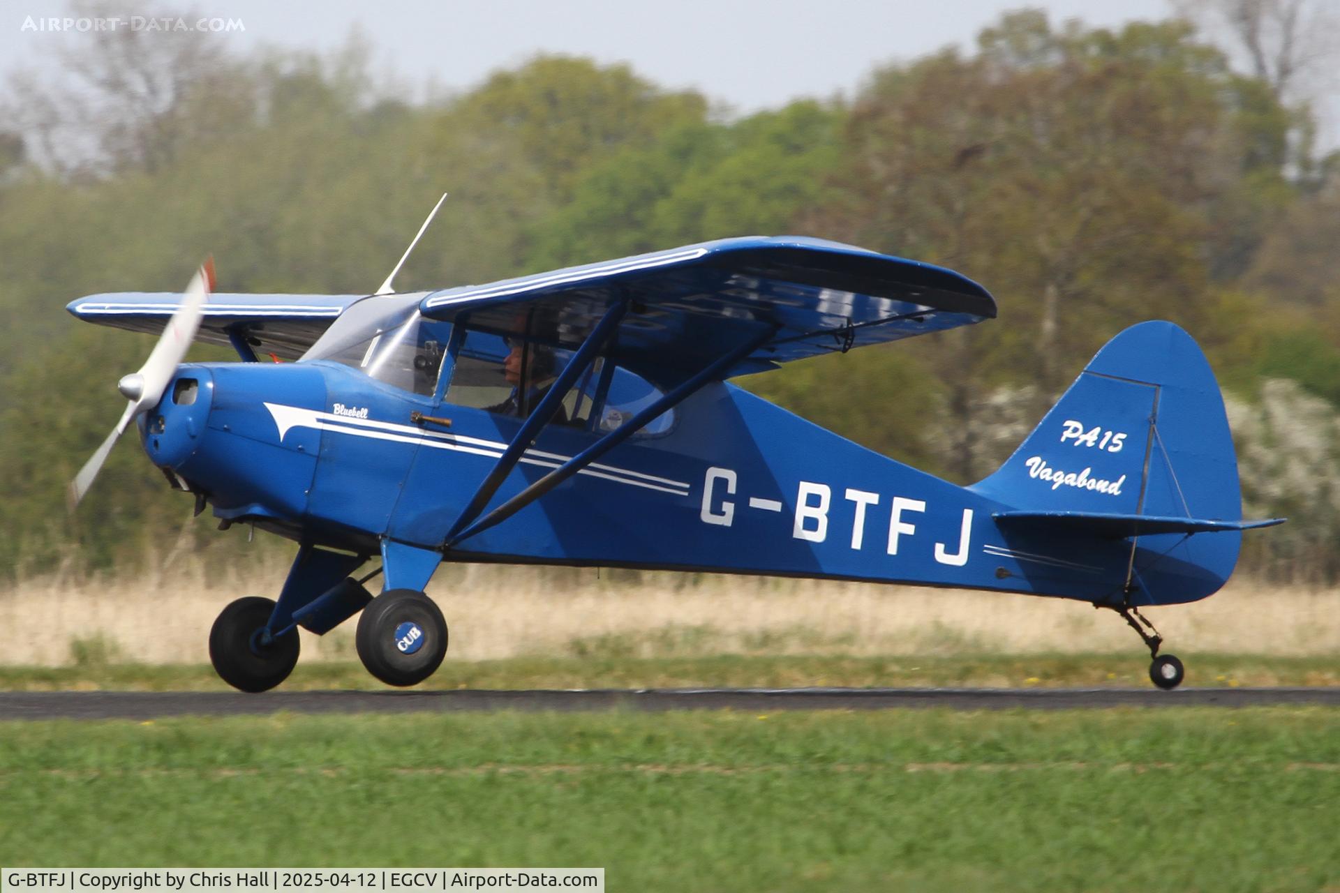 G-BTFJ, 1948 Piper PA-15 Vagabond Vagabond C/N 15-159, Vintage Piper fly in, Sleap