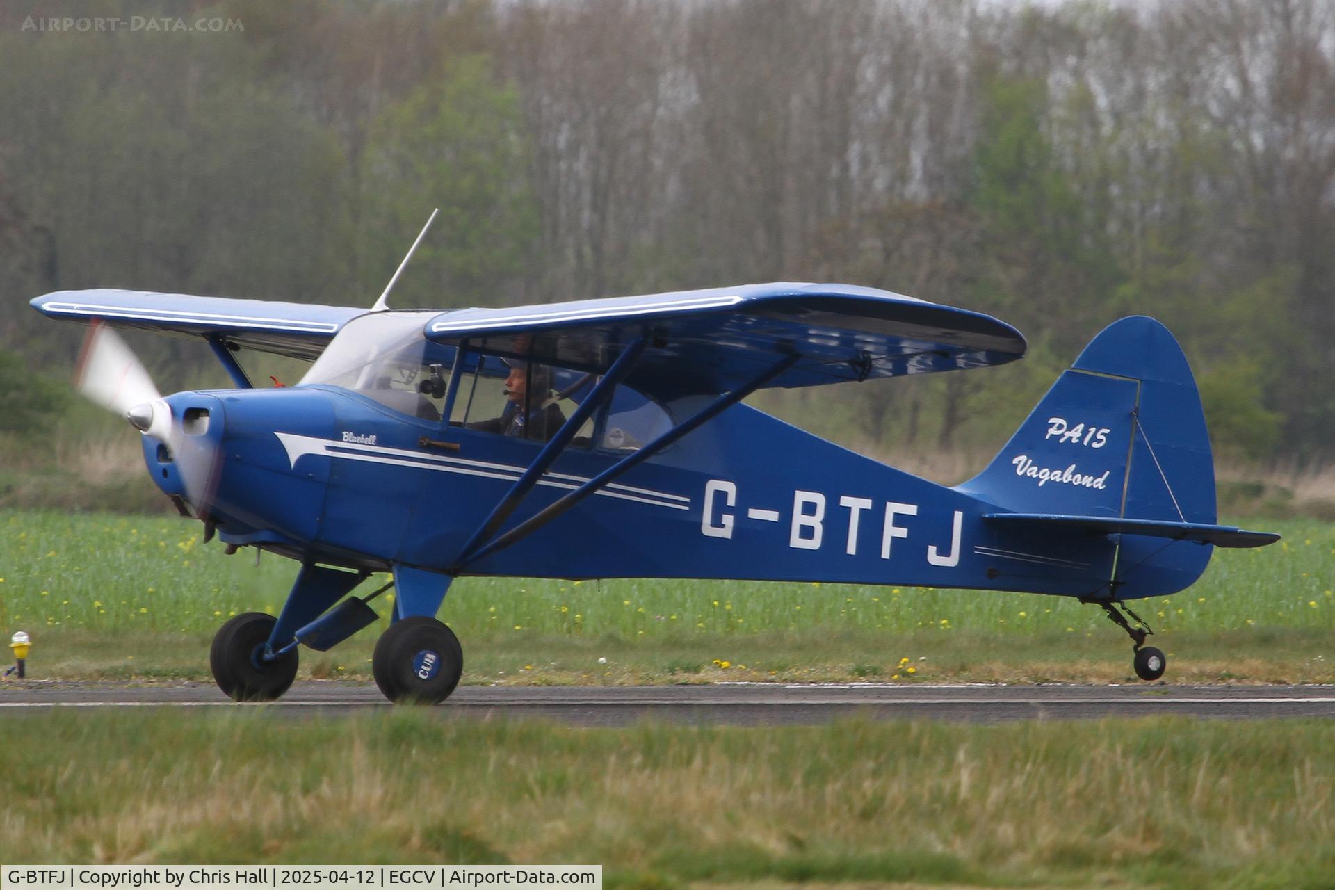 G-BTFJ, 1948 Piper PA-15 Vagabond Vagabond C/N 15-159, Vintage Piper fly in, Sleap