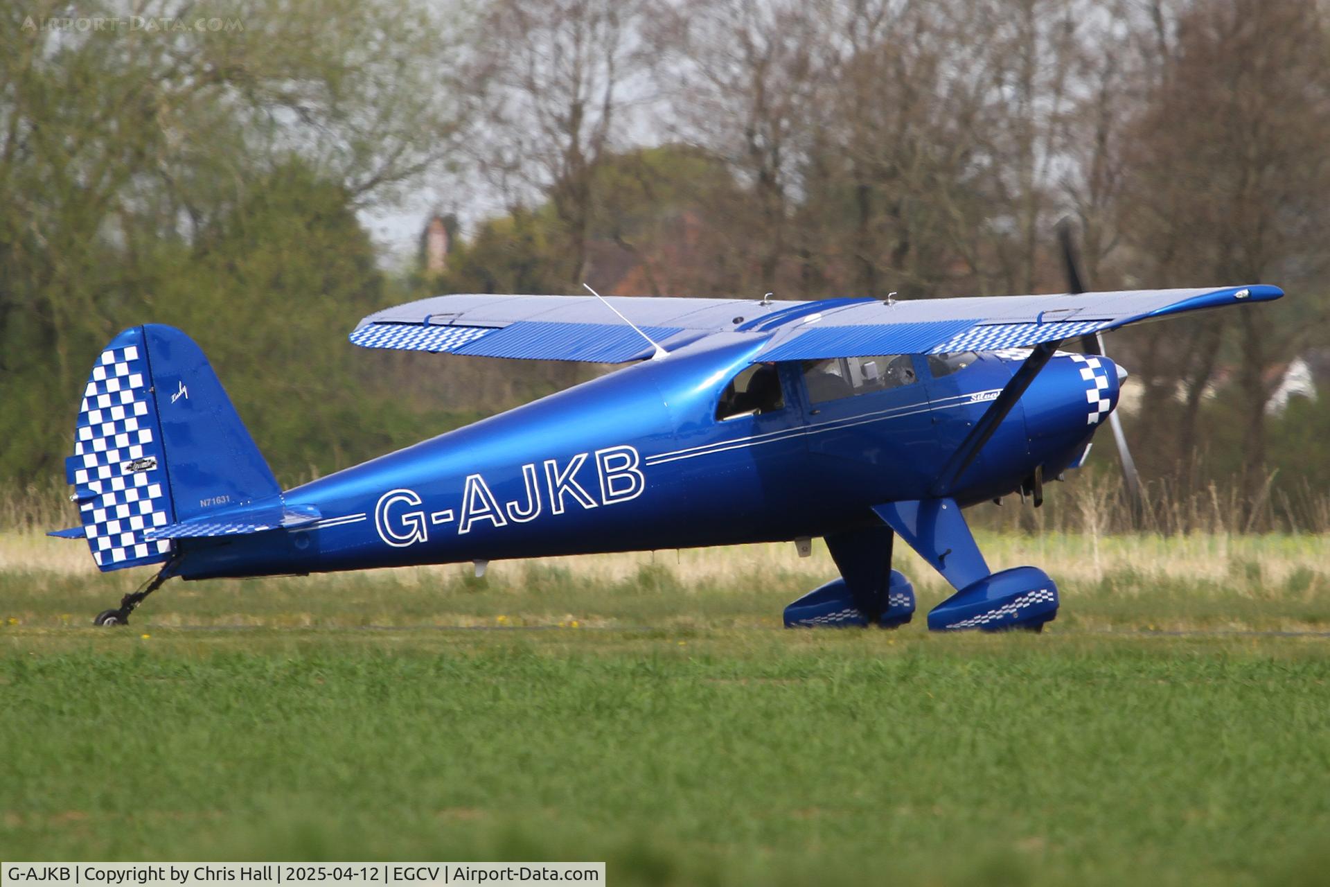 G-AJKB, 1946 Luscombe 8E Silvaire C/N 3058, Vintage Piper fly in, Sleap