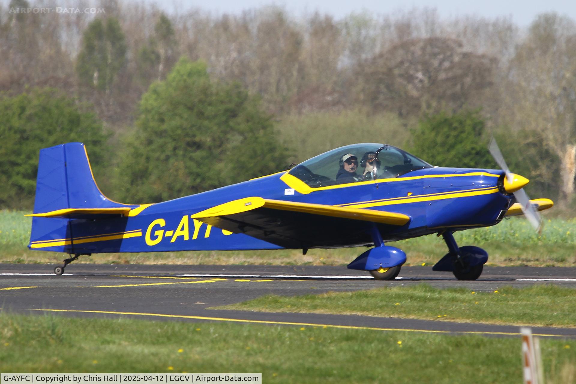 G-AYFC, 1970 Rollason Druine D-62B Condor C/N RAE/644, Vintage Piper fly in, Sleap