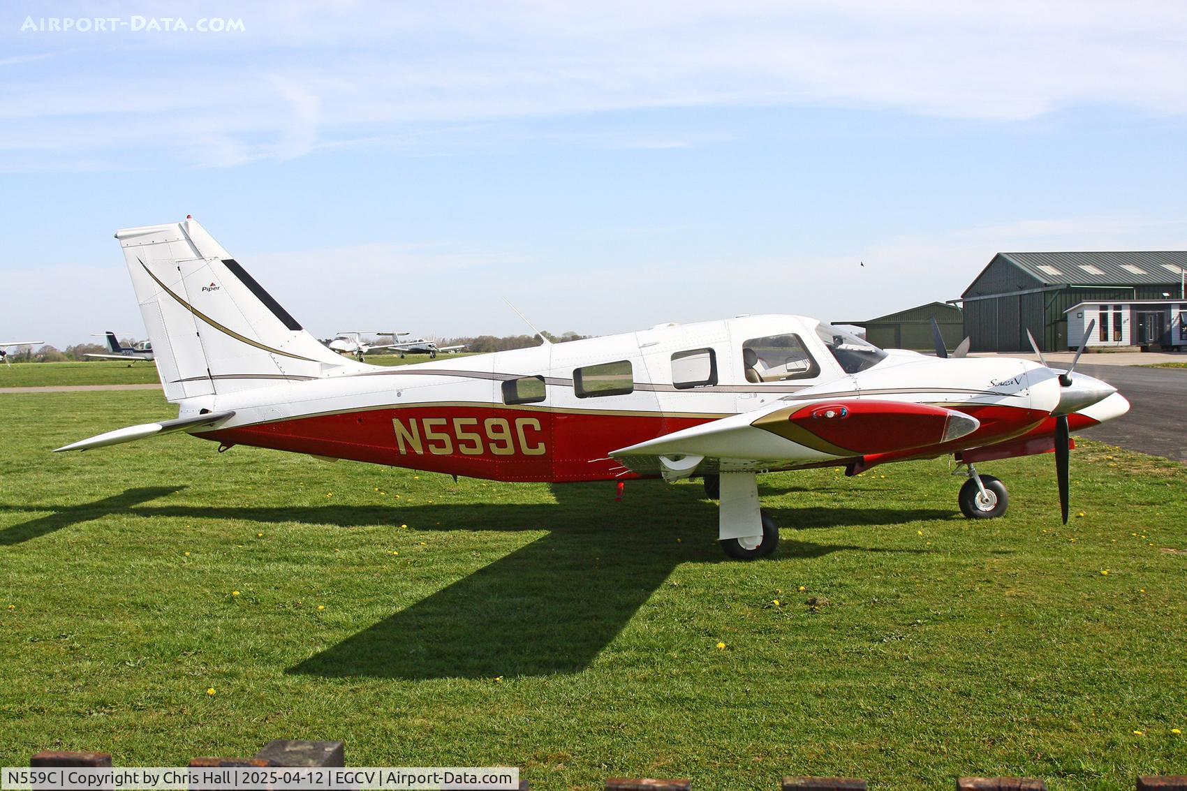 N559C, Piper PA-34-220T C/N 3449238, Vintage Piper fly in, Sleap
