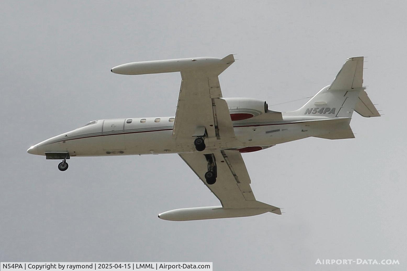 N54PA, 1974 Gates Learjet 36 C/N 004, Gates Learjet 36 reg N54PA of Phoenix Air landing in Malta.