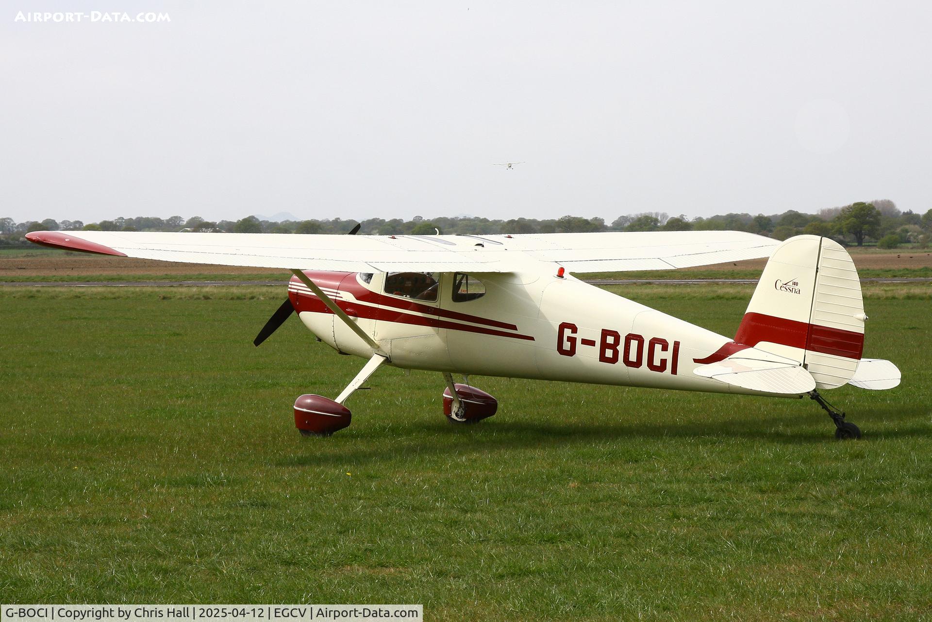 G-BOCI, 1950 Cessna 140A C/N 15497, Vintage Piper fly in, Sleap