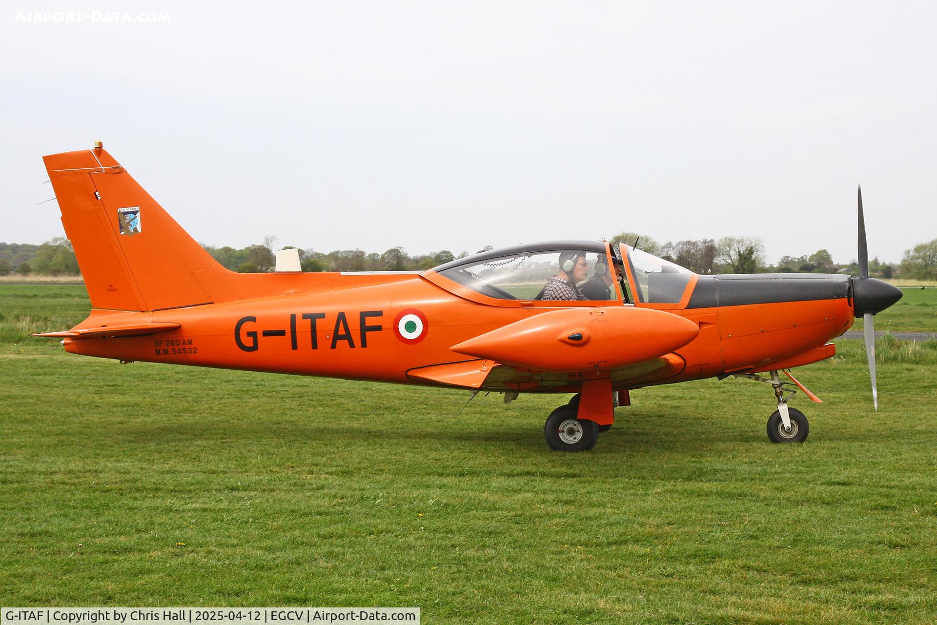 G-ITAF, 1983 SIAI-Marchetti SF-260AM C/N 40-013/690, Vintage Piper fly in, Sleap