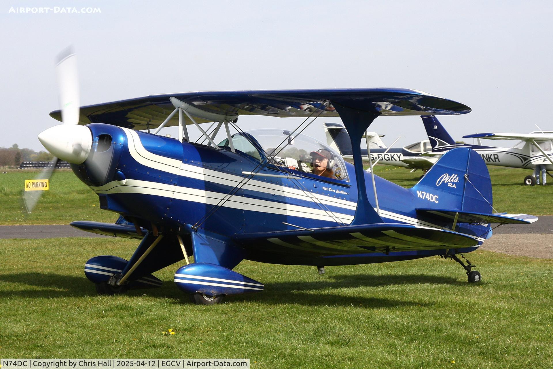 N74DC, 1980 Aerotek Pitts S-2A Special C/N 2228, Vintage Piper fly in, Sleap
