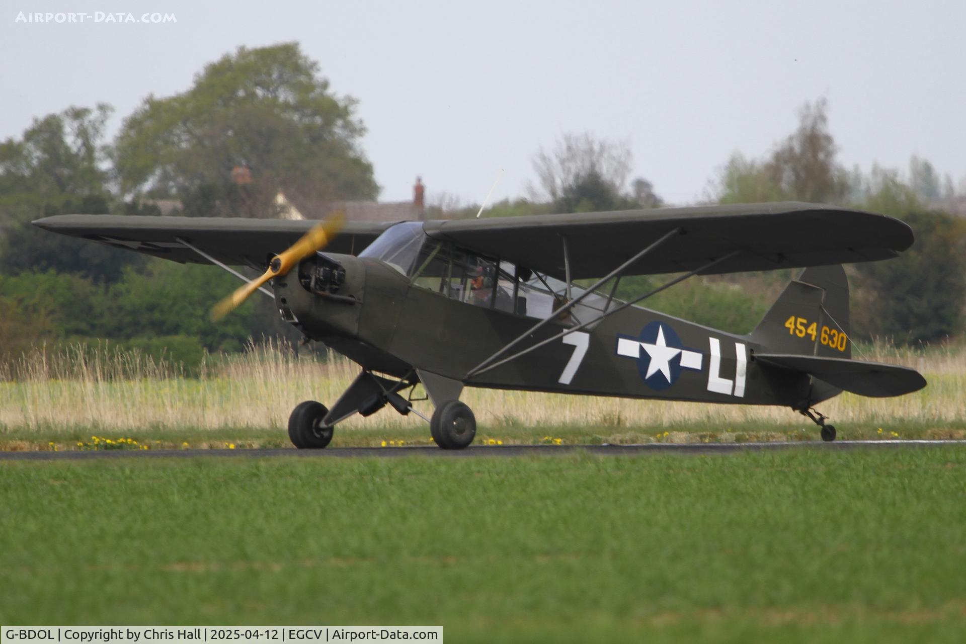 G-BDOL, 1945 Piper J3C-65 Cub Cub C/N 13186, Vintage Piper fly in, Sleap