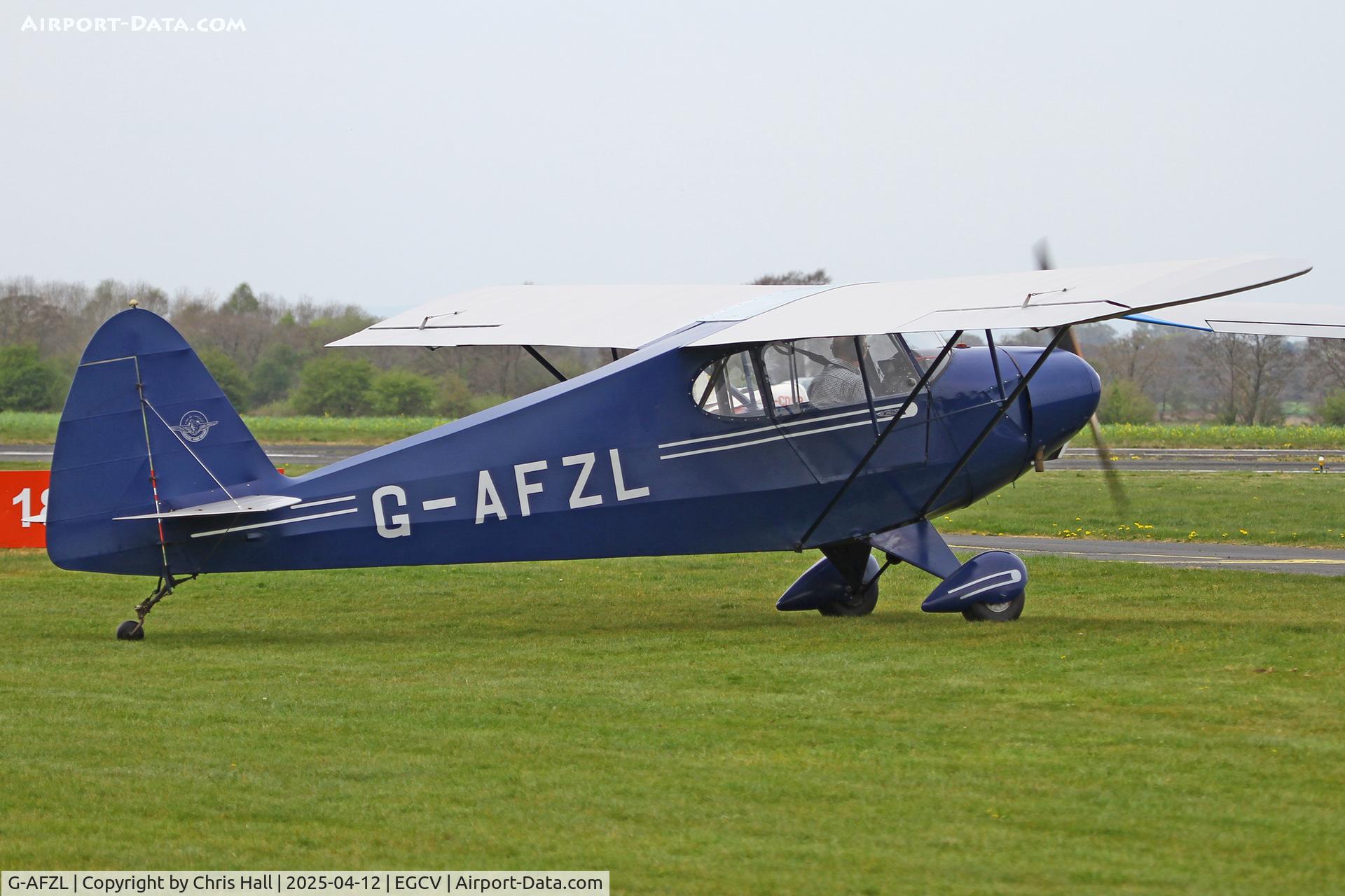 G-AFZL, 1939 Porterfield CP-50 Collegiate C/N 581, Vintage Piper fly in, Sleap