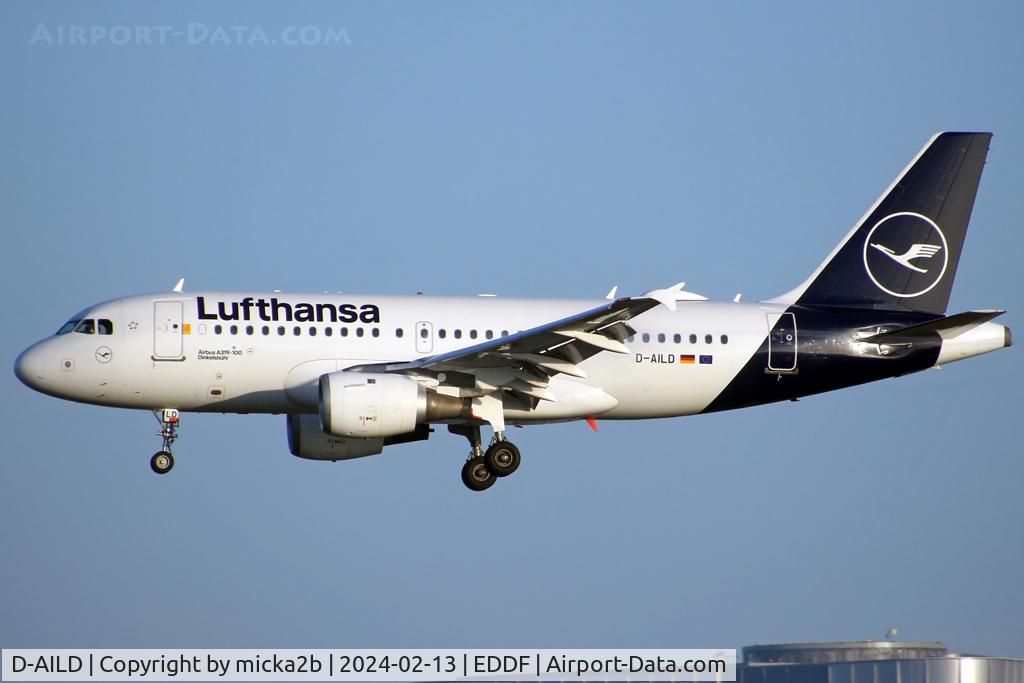 D-AILD, 1996 Airbus A319-114 C/N 623, Landing