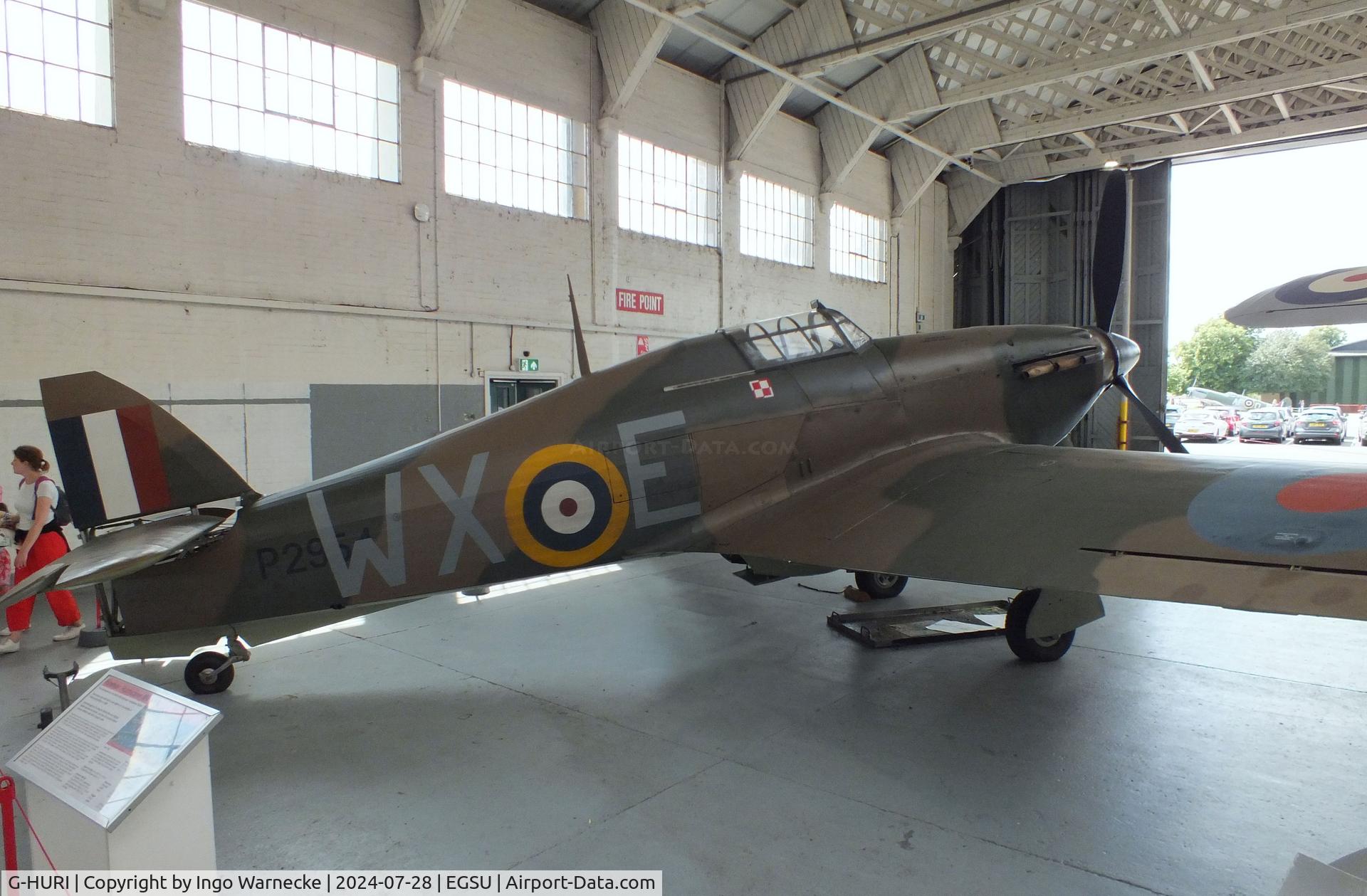 G-HURI, 1942 Hawker (CCF) Hurricane Mk12A C/N 72036, Hawker (CCF) Hurricane Mk XII A (now displayed as P3935/D-WX (port side) and P2954/WX-E (stb side) at the IWM and other collections, Duxford
