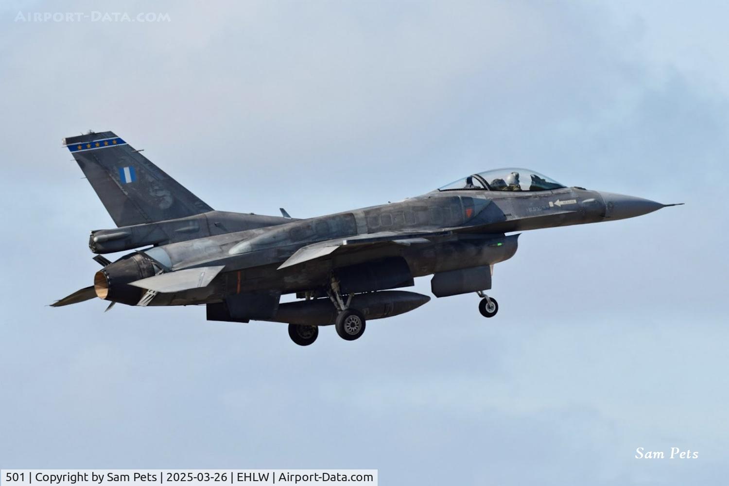 501, Lockheed Martin F-16C Fighting Falcon C/N XK-02, Landing at Leeuwarden for Ramstein Flag.