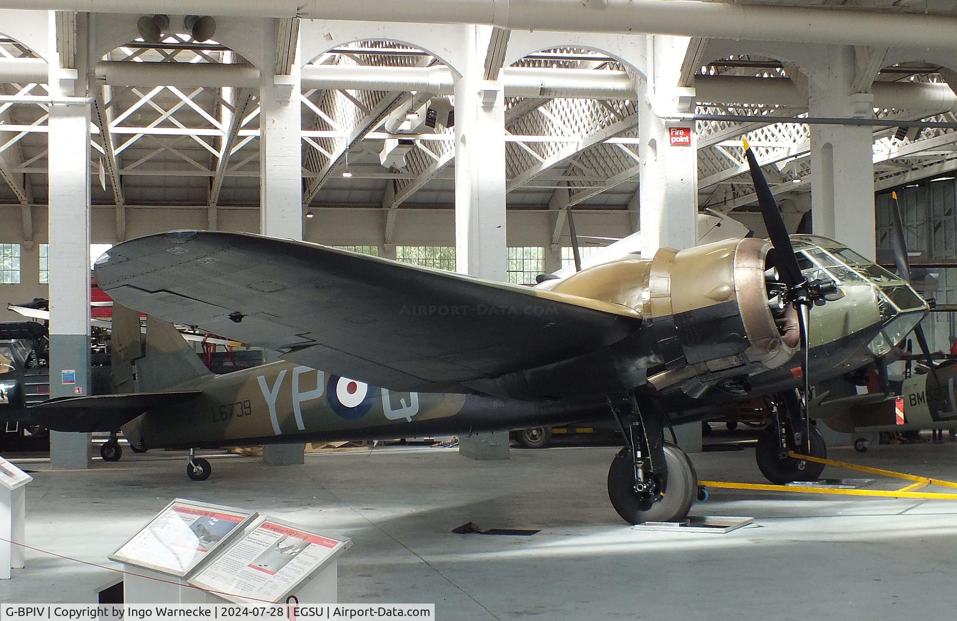 G-BPIV, 1943 Bristol 149 Bolingbroke Mk.IVT C/N 10201, Bristol Bolingbroke Mk IVT, converted to short-nosed Blenheim LF at the IWM and other collections, Duxford