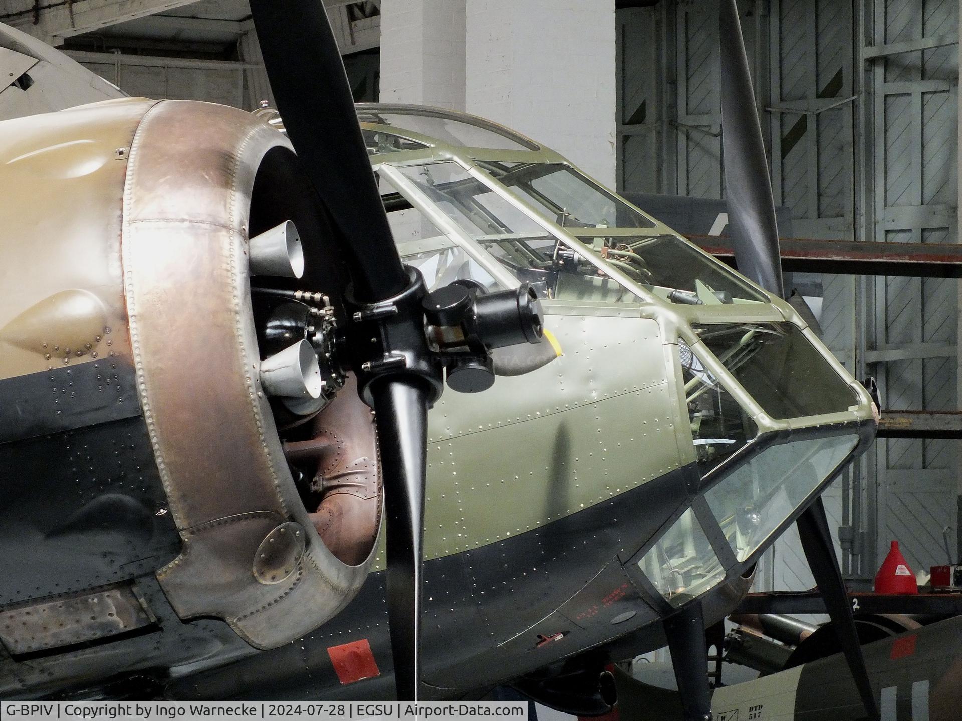 G-BPIV, 1943 Bristol 149 Bolingbroke Mk.IVT C/N 10201, Bristol Bolingbroke Mk IVT, converted to short-nosed Blenheim LF at the IWM and other collections, Duxford