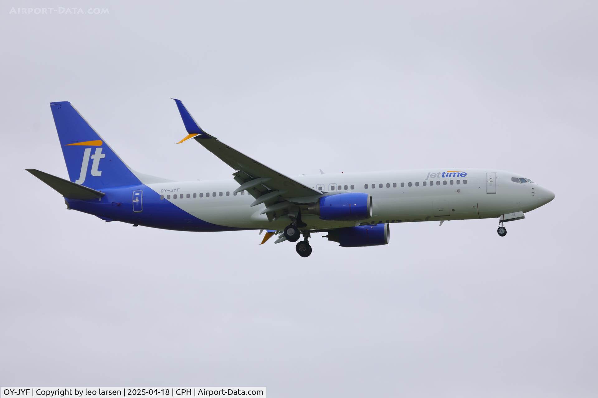 OY-JYF, 2009 Boeing B737-81M C/N 37161, Copenhagen 18.4.2025