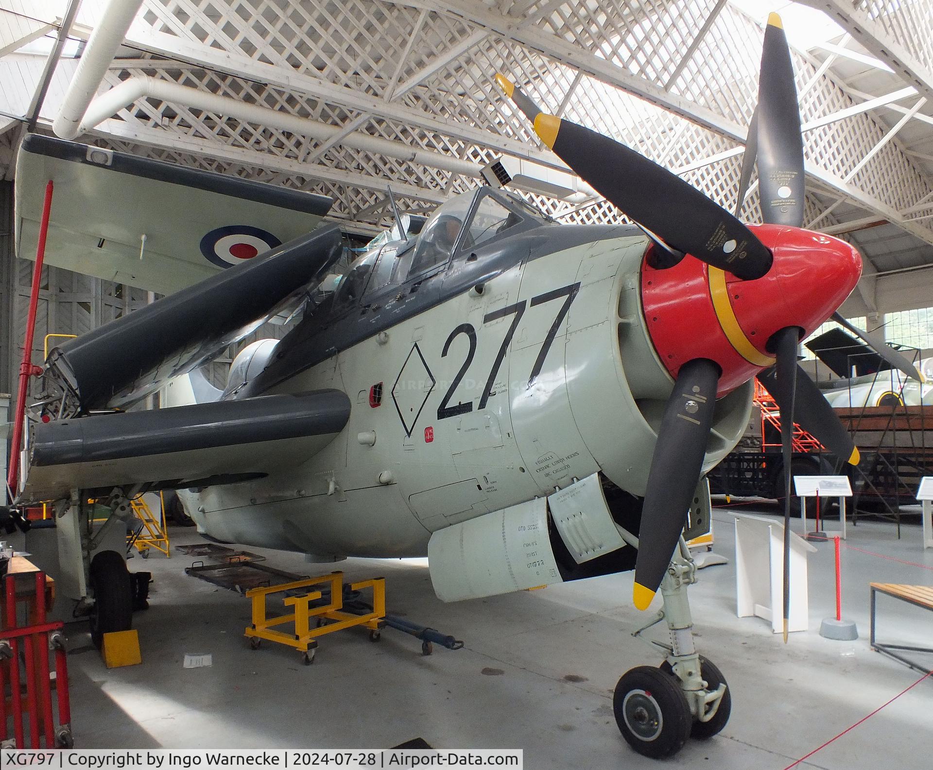 XG797, Fairey Gannet ECM.6 C/N F9365, Fairey Gannet ECM6 at the IWM and other collections, Duxford