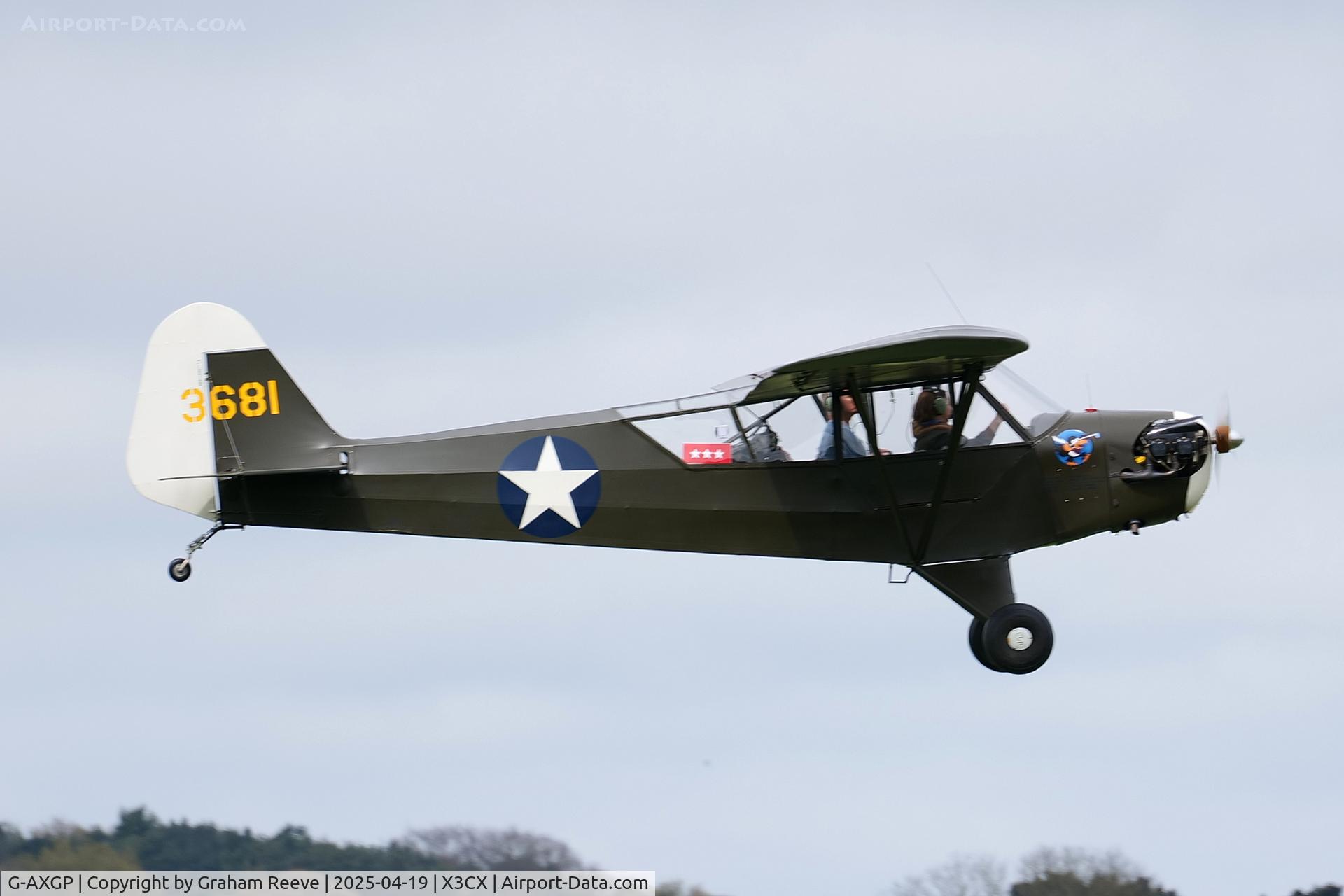 G-AXGP, 1942 Piper J3C-90 Cub C/N 9542, Landing at Northrepps.