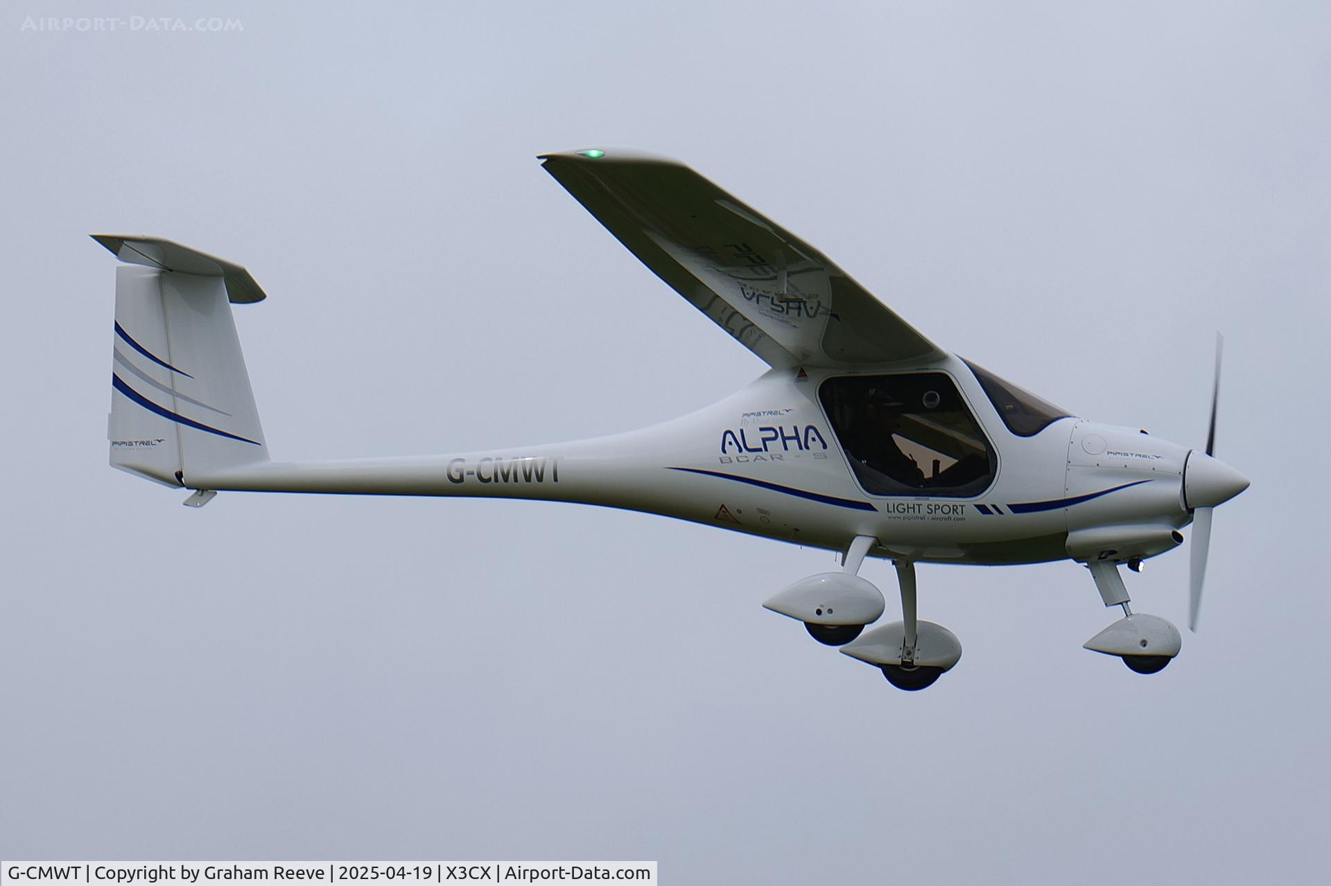 G-CMWT, 2024 Pipistrel D.O.O. Alpha BCAR-S 164A C/N AT164A0011, Landing at Northrepps.