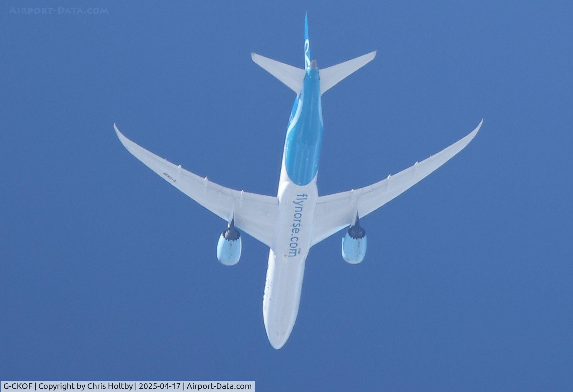 G-CKOF, 2018 Boeing 787-9JP Dreamliner C/N 38786, Over Godshill, Hampshire