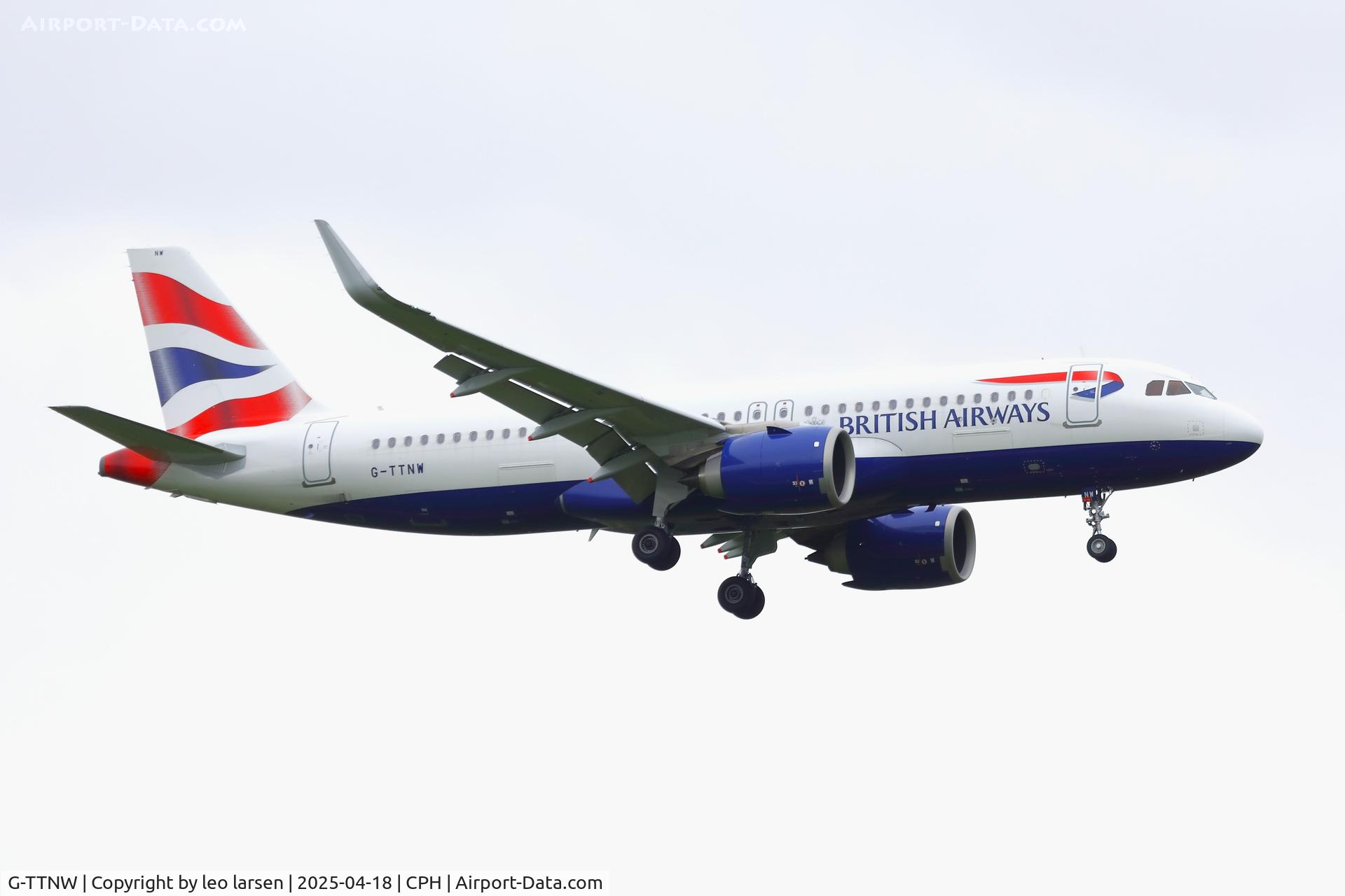 G-TTNW, 2024 Airbus A320-251 Neo C/N 12133, Copenhagen 18.4.2025