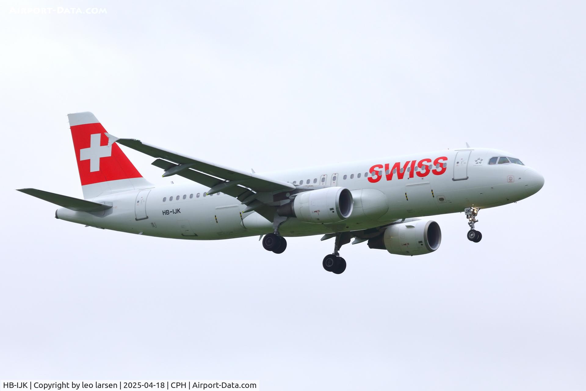 HB-IJK, 1996 Airbus A320-214 C/N 596, Copenhagen 18.4.2025