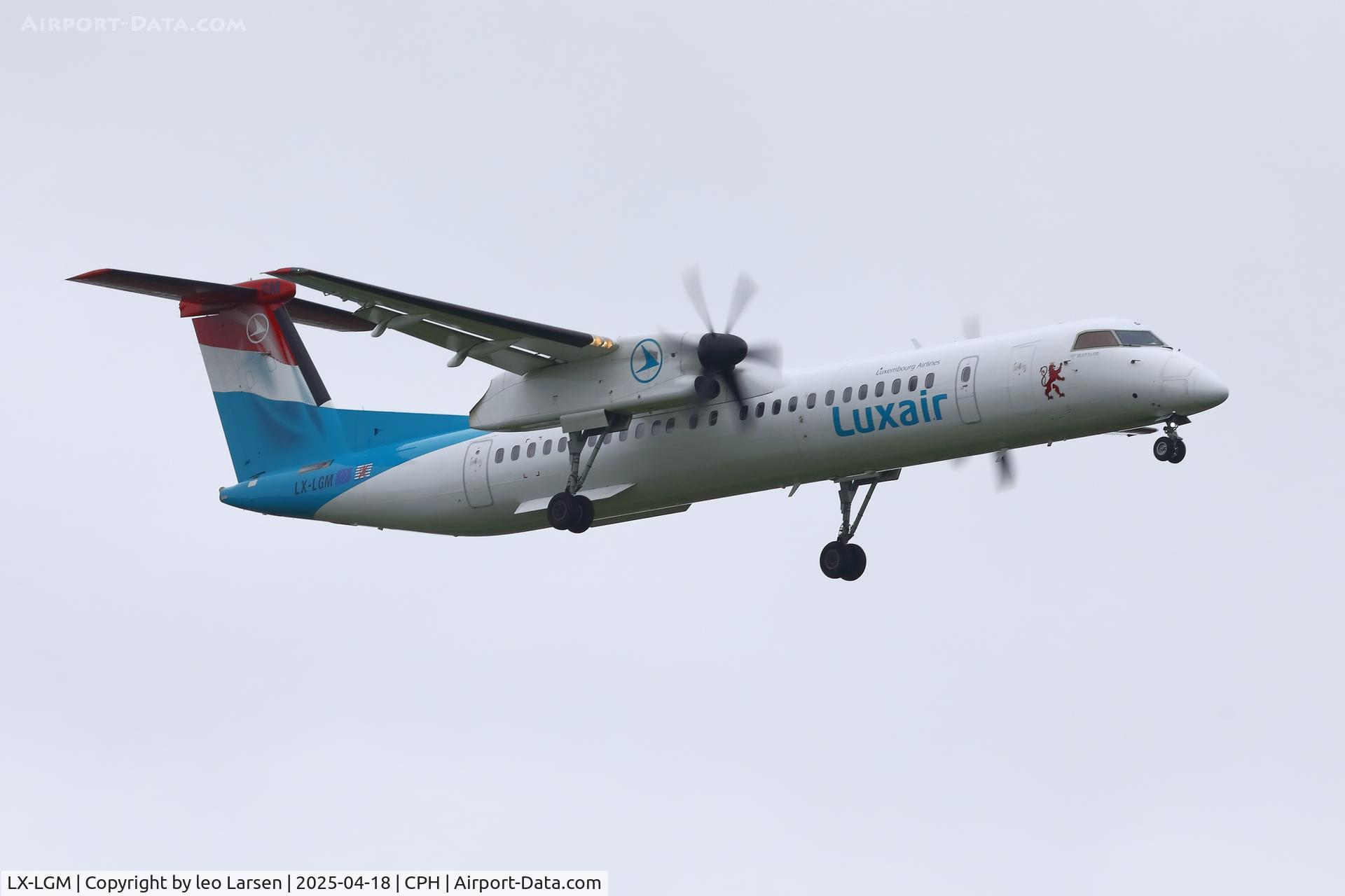 LX-LGM, 2012 De Havilland Canada DHC-8-402Q Dash 8 C/N 4425, Copenhagen 18.4.2025