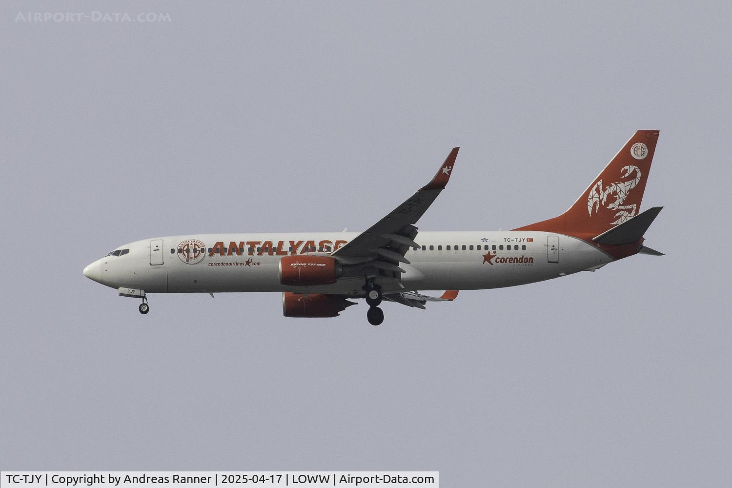 TC-TJY, 2011 Boeing 737-8AS C/N 34991, Corendon Airlines Boeing 737