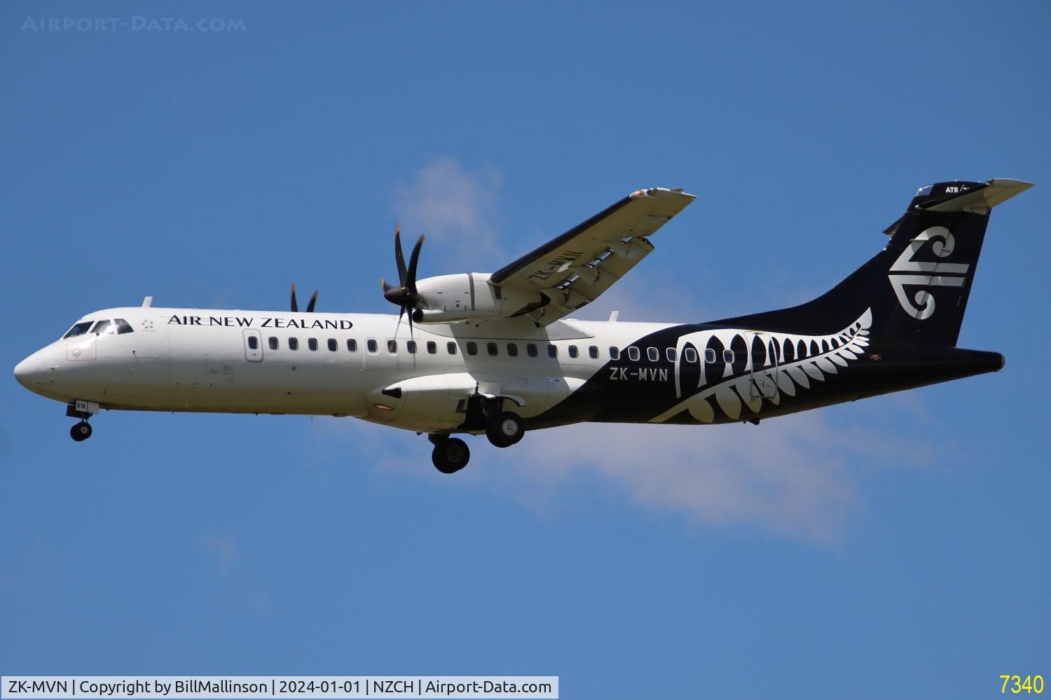 ZK-MVN, 2016 ATR 72-600 C/N 1353, in from ROT