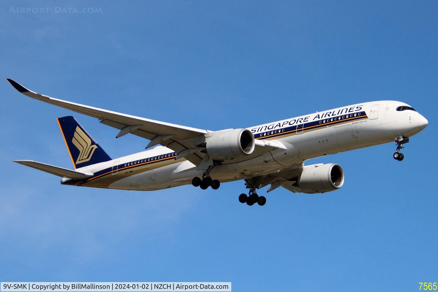 9V-SMK, 2016 Airbus A350-941 C/N 084, SQ297 from SIN