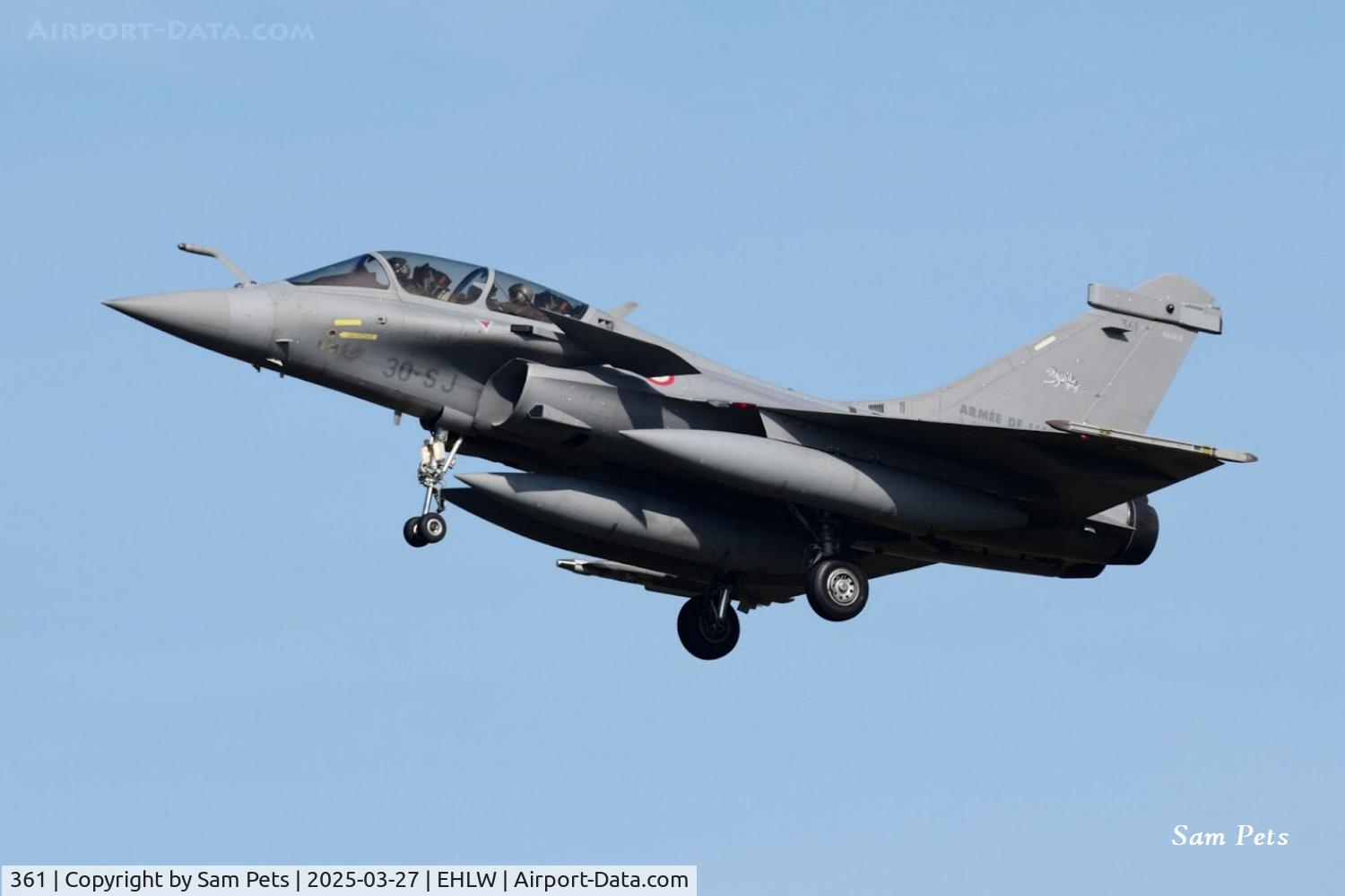 361, Dassault Rafale B C/N 361, Arrival at Ramstein Flag 2025.