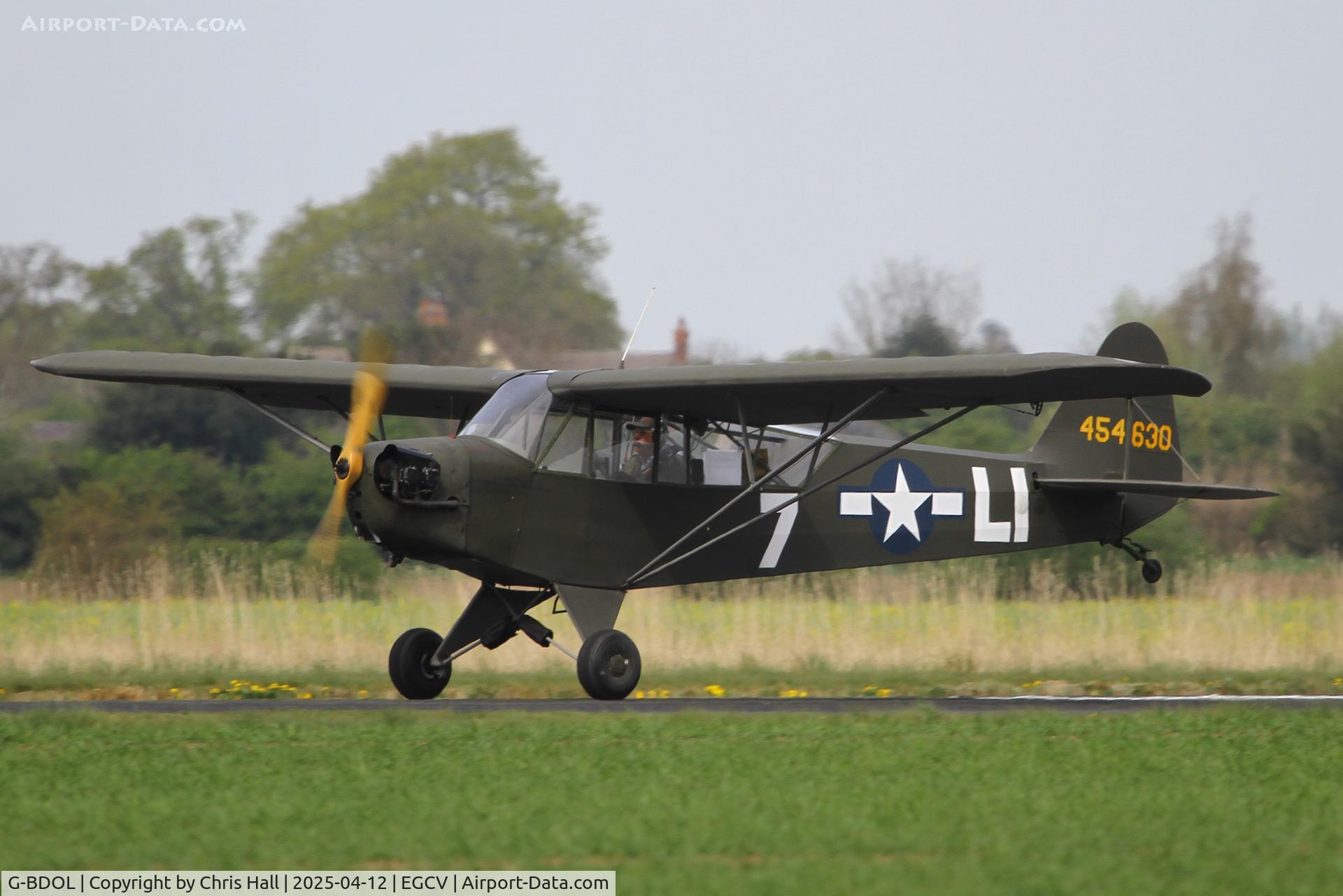 G-BDOL, 1945 Piper J3C-65 Cub Cub C/N 13186, Vintage Piper fly in, Sleap